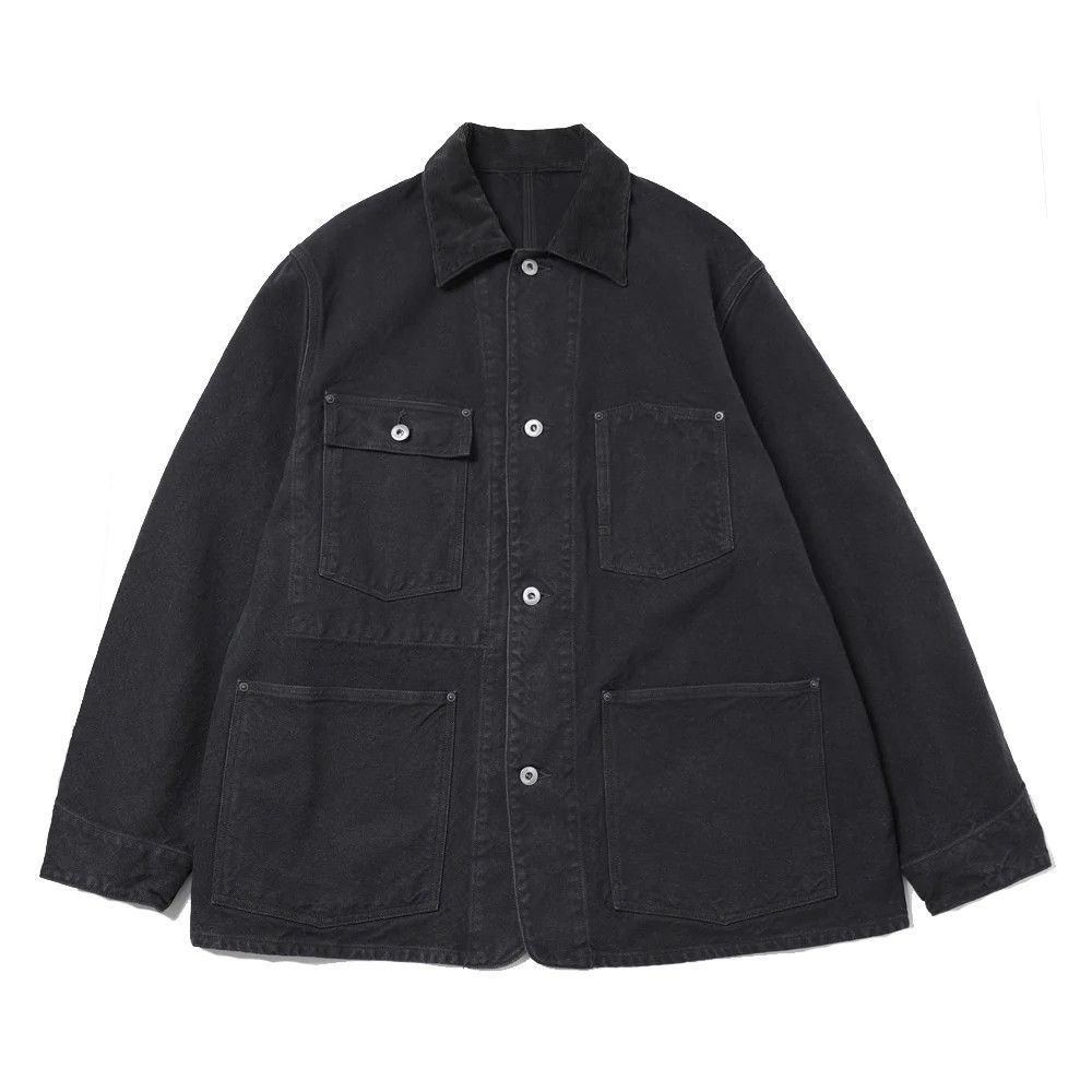 ジャケット・アウター a.presse Vintage Black Linen Coverall 1 A.PRESSE Vintage Black Linen Coverall – unexpected store