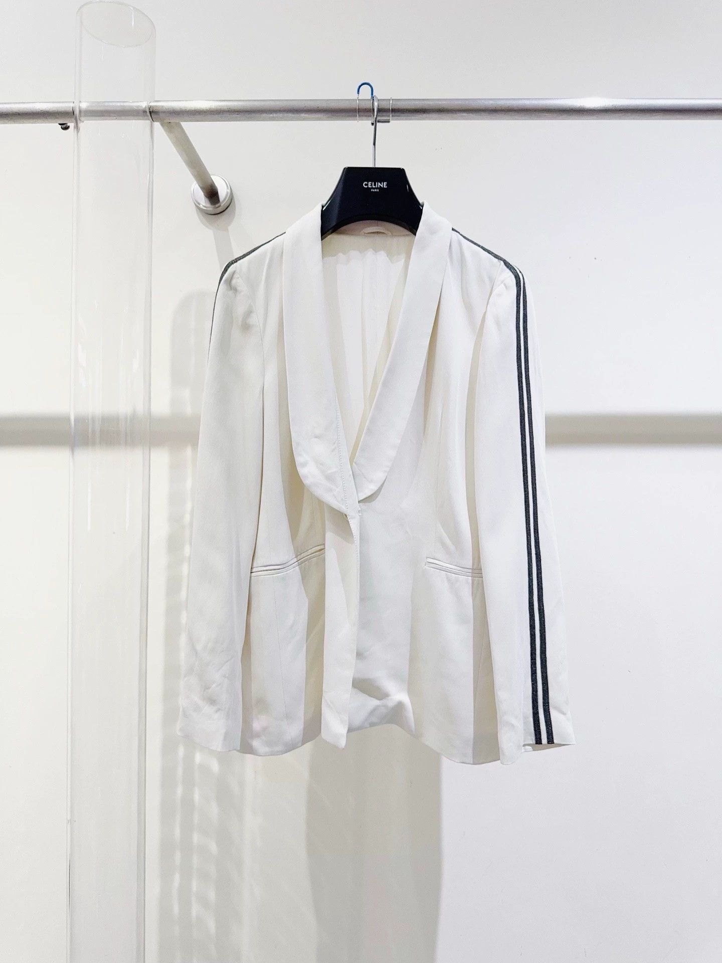 Vintage Brunello Cucinelli White Jacket - dmc Size US M / EU 48-50 / 2 - 1 Thumbnail