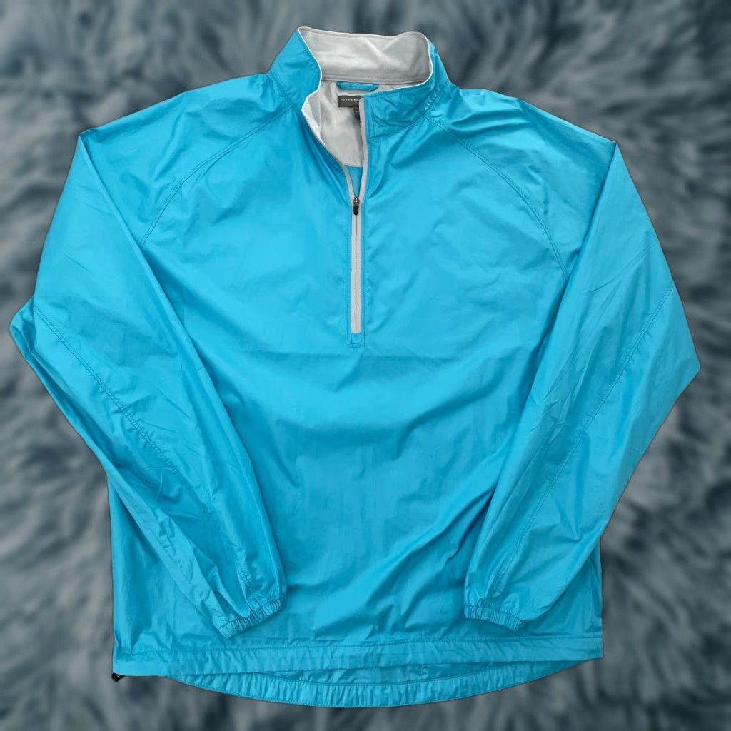 Peter Millar Peter Millar Jacket Adult Medium Blue Element 4 Wind 1/4 Zip Pullover Golf Men M Size US M / EU 48-50 / 2 - 1 Thumbnail