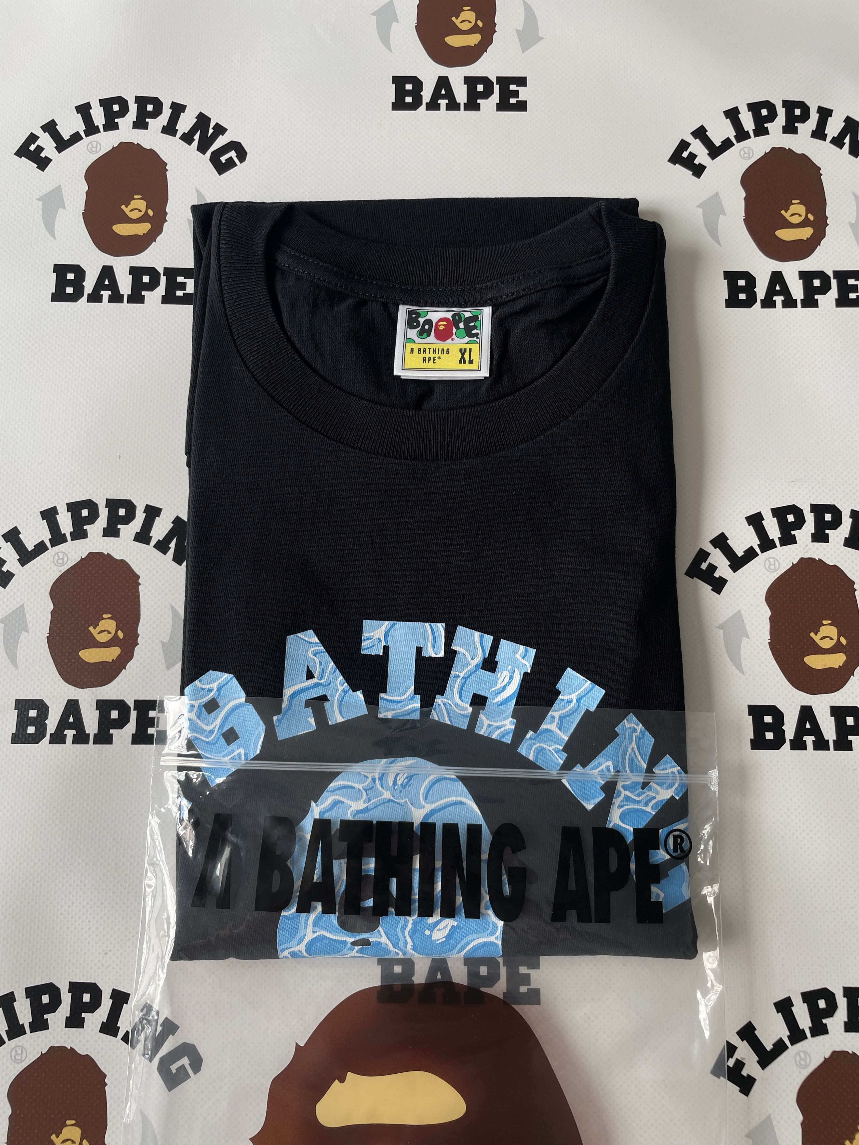 Bape ABC SEA SURFACE CAMO COLLEGE TEE Size US XL / EU 56 / 4 - 7 Thumbnail