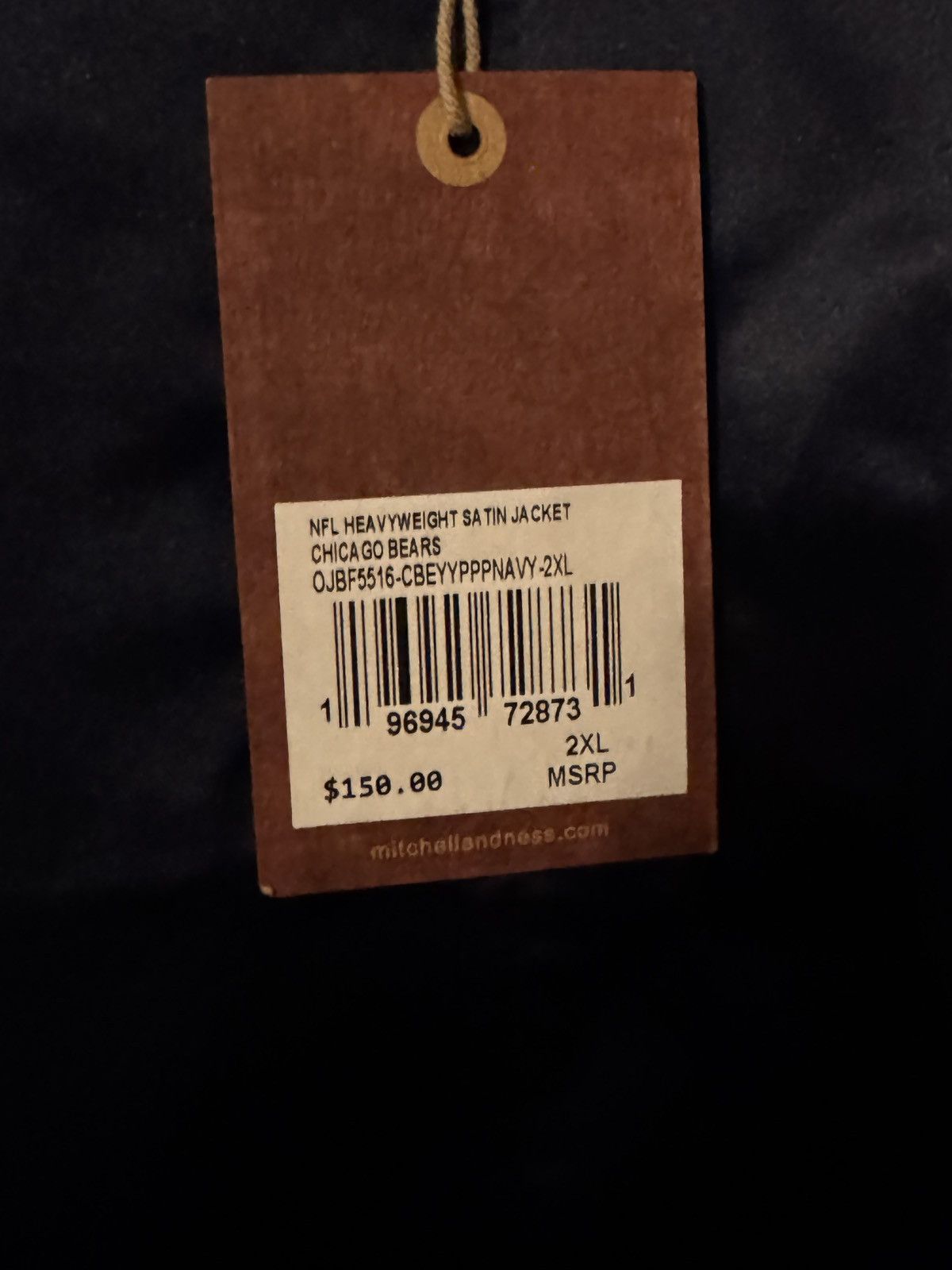 Mitchell & Ness Mitchell & Ness 2XL Chicago Bears NFL Heavy Satin Jacket Size US XXL / EU 58 / 5 - 3 Thumbnail