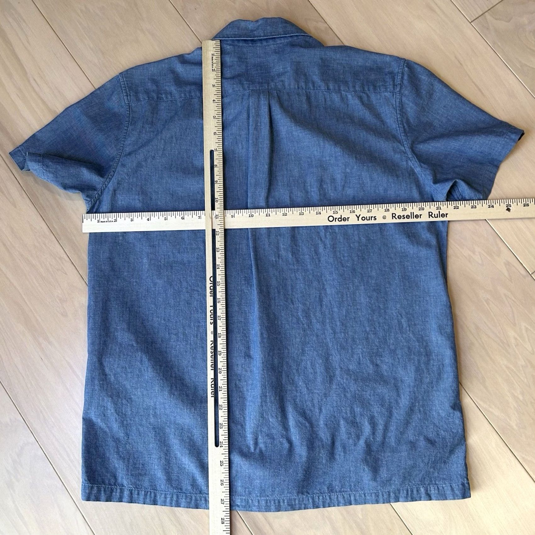 A.P.C. A.P.C. Button-Down Oxford Shirt Long Sleeve Men’s Medium Blue Solid Cotton Woven Regular Pocket Vintage: No Size US S / EU 44-46 / 1 - 4 Thumbnail
