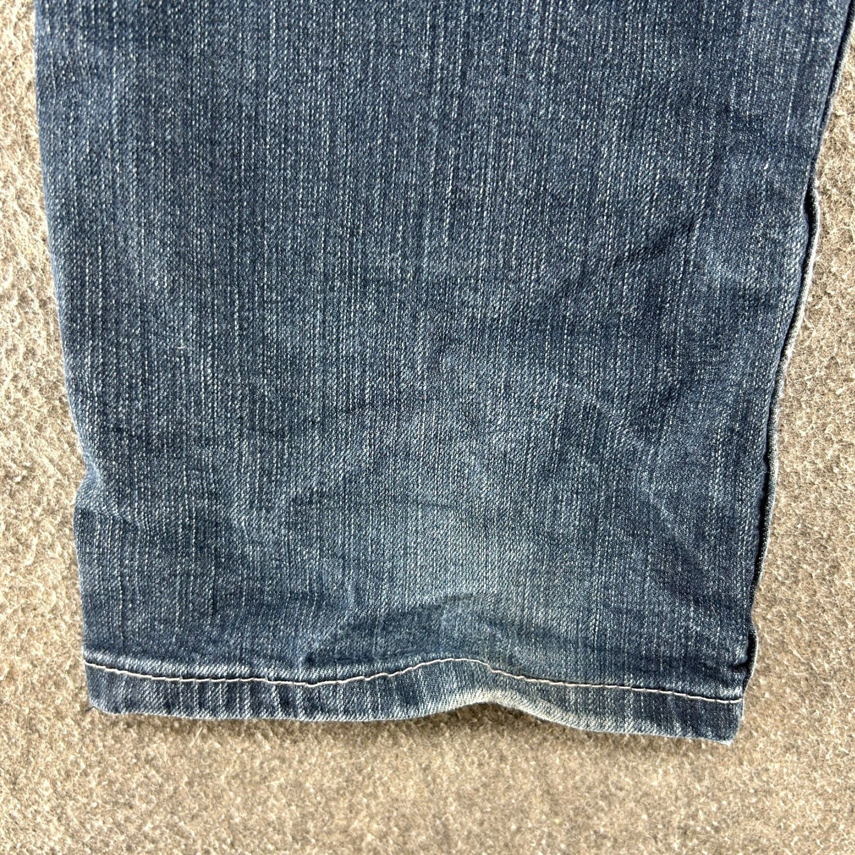 Levi's Levis 505 Jeans Mens 30x30 Blue Regular Fit Straight Leg Dark Wash Stretch Flex Size US 30 / EU 46 - 4 Thumbnail