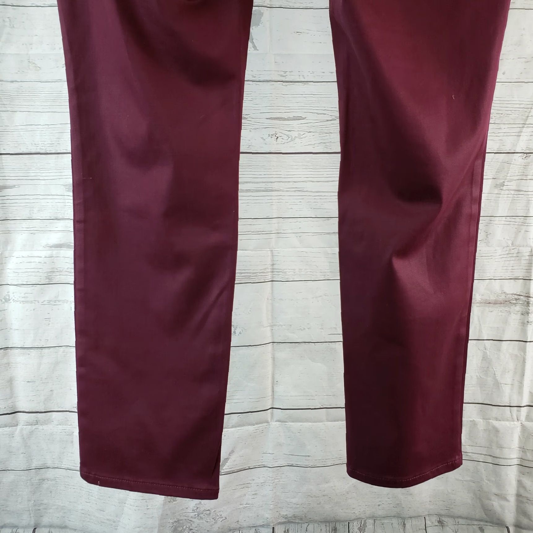 Vintage Chico's Womens Girlfriend Ankle Pants Sz 4 Red Mid Rise Skinny Inseam 27 Zip Rodent? Size 27" / US 4 / IT 40 - 5 Thumbnail