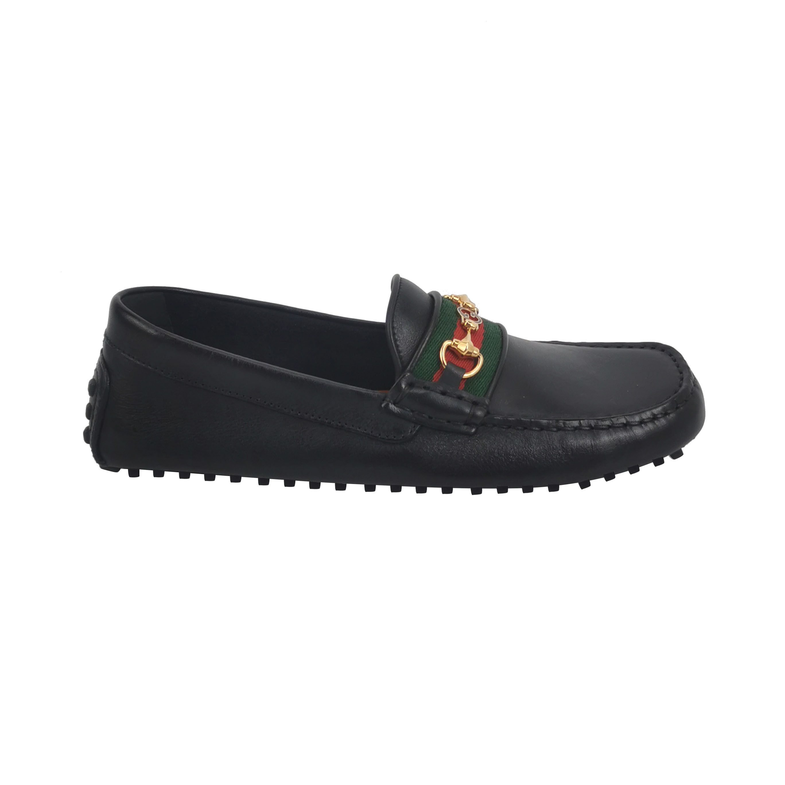 Gucci Gucci Web Stripe Horsebit Loafers 39.5 Size US 6 / EU 39 - 1 Thumbnail