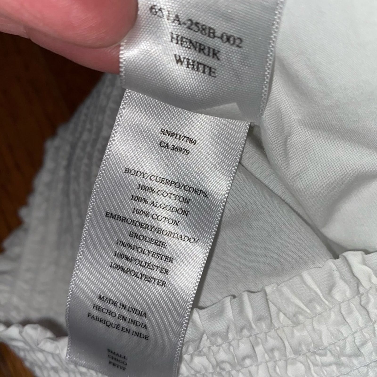 Rails Rails $178 Henrik White Cotton Scalloped Hem Pants Small EUC Size 24" / US 00 / IT 34 - 15 Thumbnail