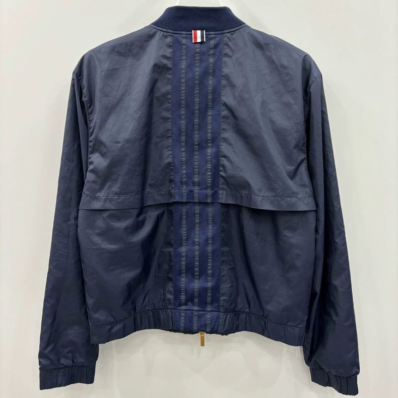 Thom Browne Thom Browne Solid color zipper stand-up collar long-sleeved Size US L / EU 52-54 / 3 - 2 Thumbnail