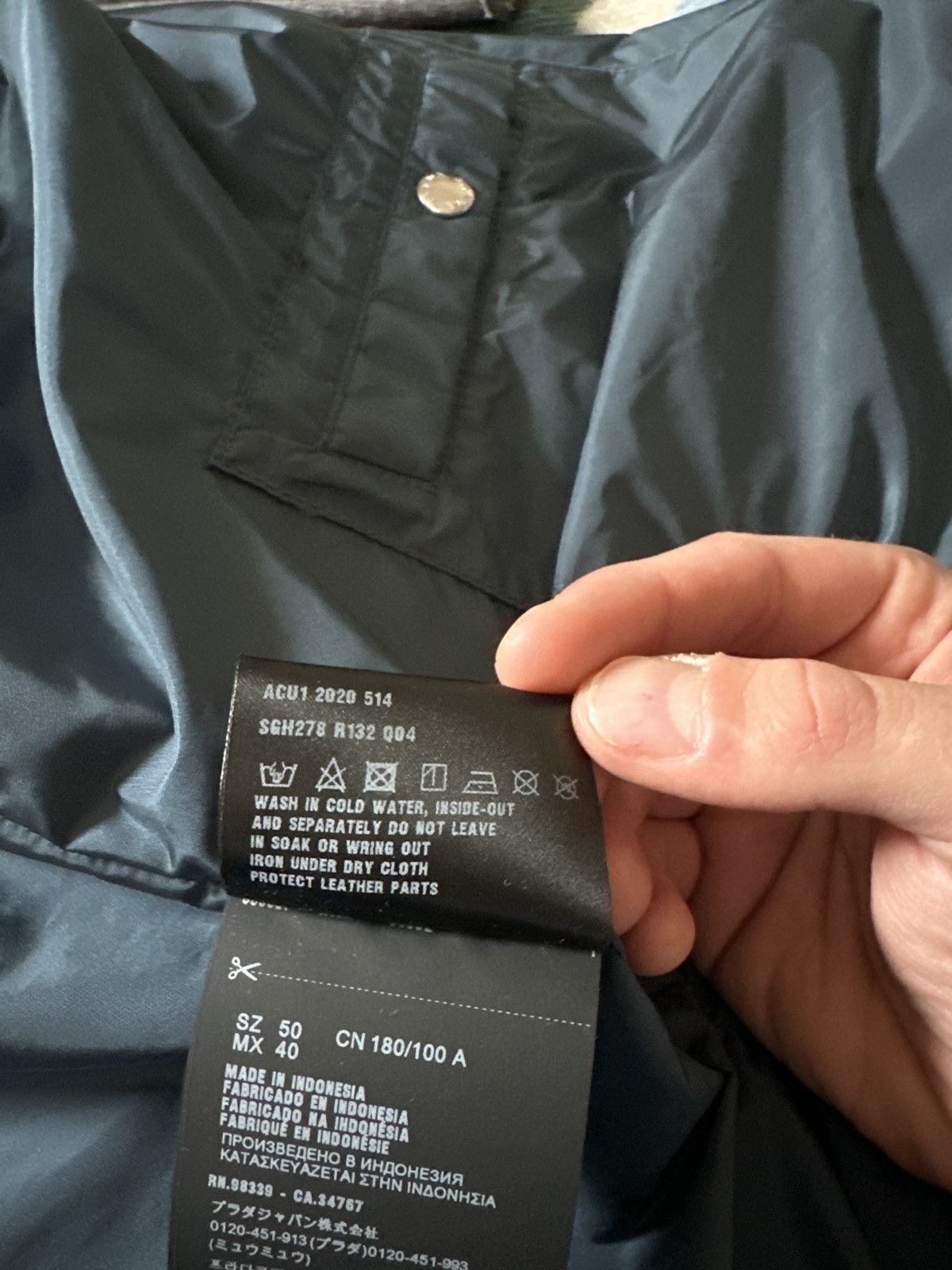 Prada Prada Navy Nylon Track Jacket Size US M / EU 48-50 / 2 - 6 Thumbnail
