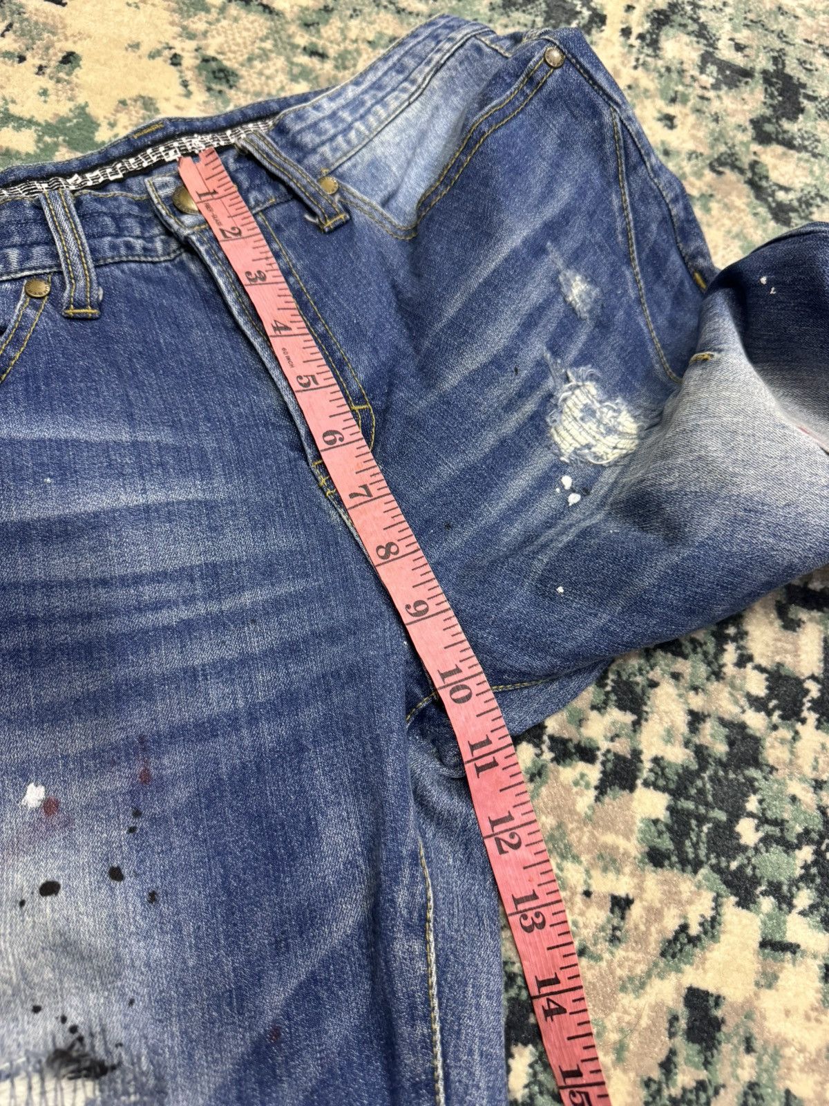 Loveless × Number (N)ine NUMBER NINE LOVELESS GUILD PRIME PAINT SPLATTER SKINNY JEANS Size US 30 / EU 46 - 8 Thumbnail