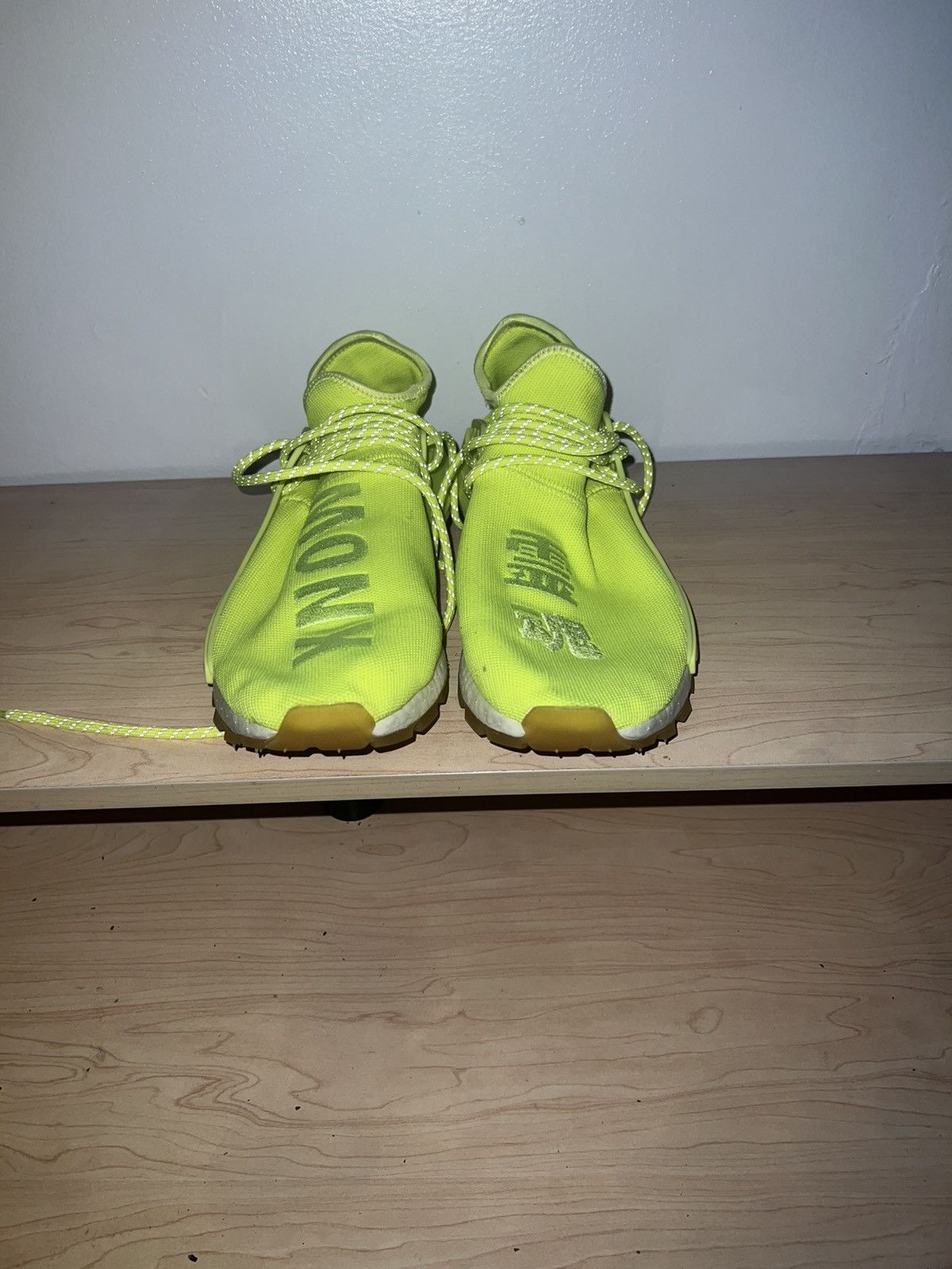 Adidas × Pharrell Adidas NMD Hu Trail Pharrell Now Is Her Time Solar Yellow Size US 12 / EU 45 - 8 Thumbnail