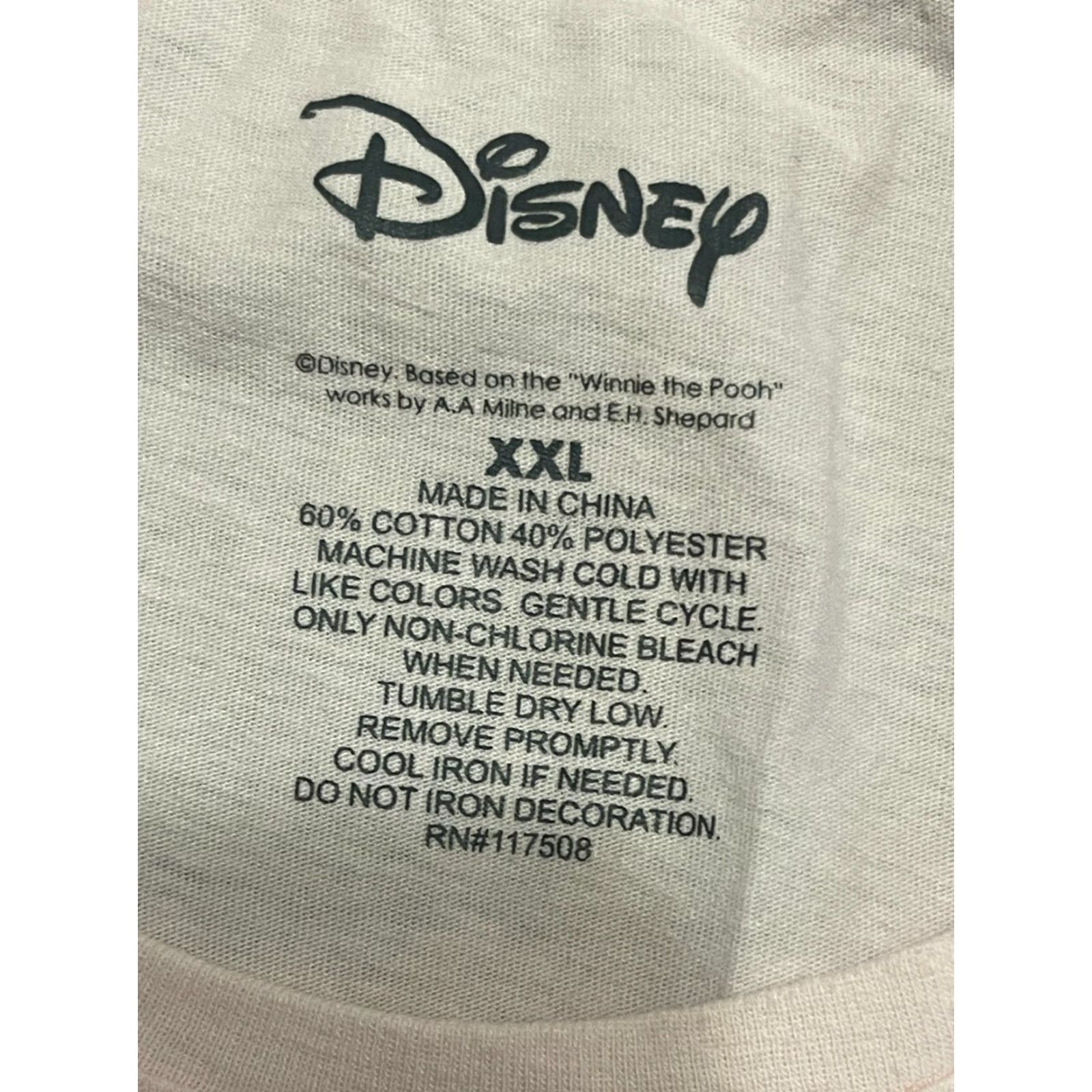 Disney Disney Shirt Women's 2XL White Winnie The Pooh Piglet Tiger Eeyore T-Shirt Short Sleeve Classic Casual Size XXL / US 16-18 / IT 52-54 - 5 Thumbnail