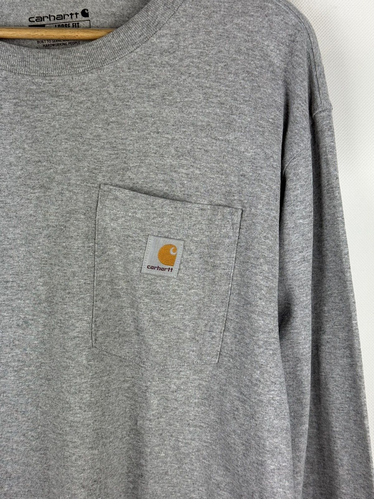 Carhartt Carhartt Men’s Long Sleeve Chest Pocket Logo Cotton T Shirt Size US M / EU 48-50 / 2 - 8 Thumbnail