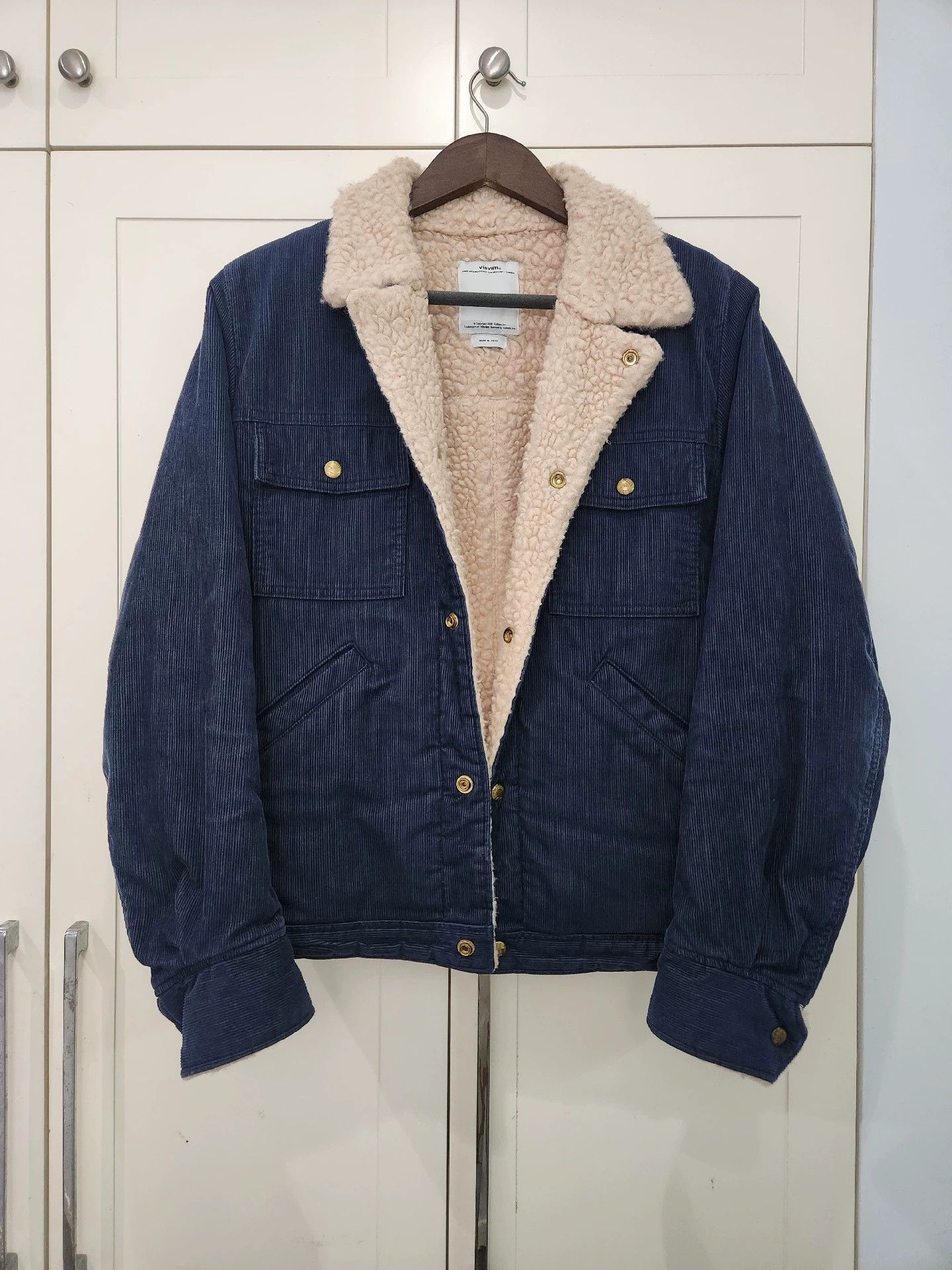 Visvim VISVIM dark blue corduroy striped multi-pocket wool jacket jacket Size US M / EU 48-50 / 2 - 1 Thumbnail