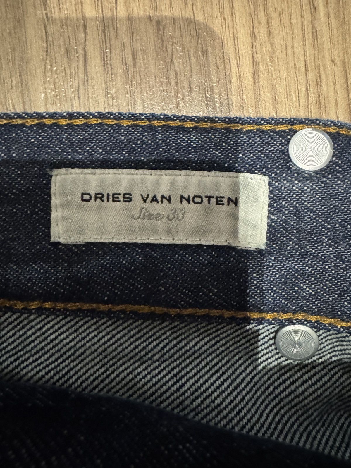 Dries Van Noten Dries Van Noten Pleated Wide Leg Denim Size US 33 - 3 Thumbnail
