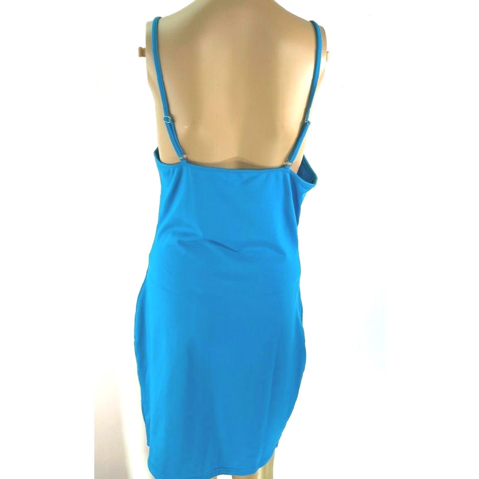 Vintage Unbranded Pullover Bodycon Sheath Dress Women's XL Blue Shirt? Size XL / US 12-14 / IT 48-50 - 2 Thumbnail