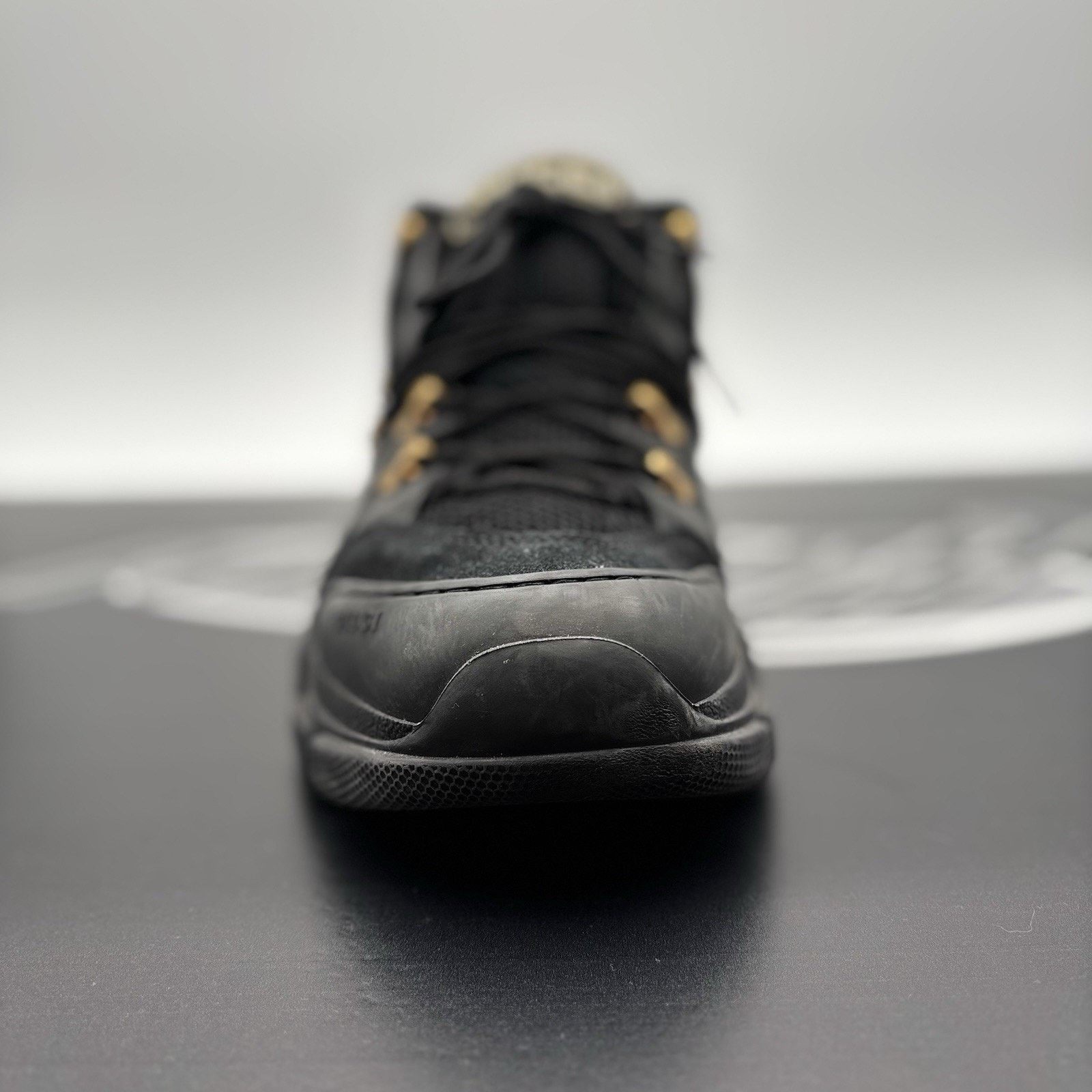 Gucci Gucci Flashtrek ' SEGA Black Leather ' | GOOD CONDITION! Size US 8.5 / EU 41-42 - 6 Thumbnail