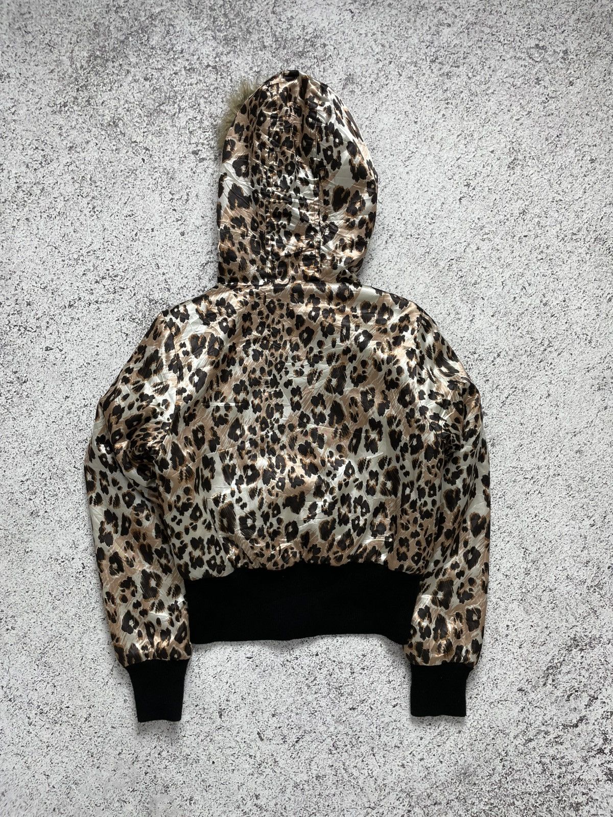 Japanese Brand 2000s South Pole - Leopard Fur Hooded Jacket Gothic Emo Vkei Size US S / EU 44-46 / 1 - 5 Thumbnail