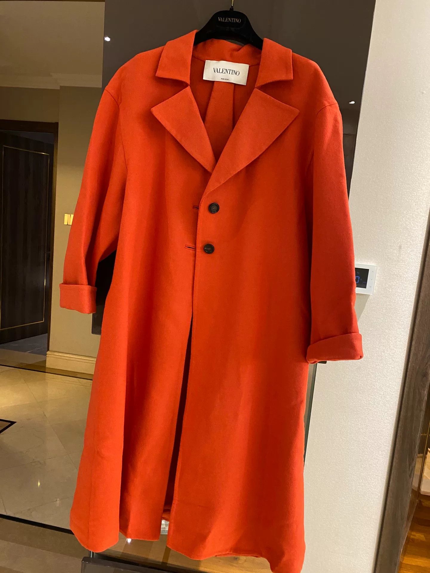 Valentino Valentino Orange Wool Coat Size 38 Size US XS / EU 42 / 0 - 1 Thumbnail