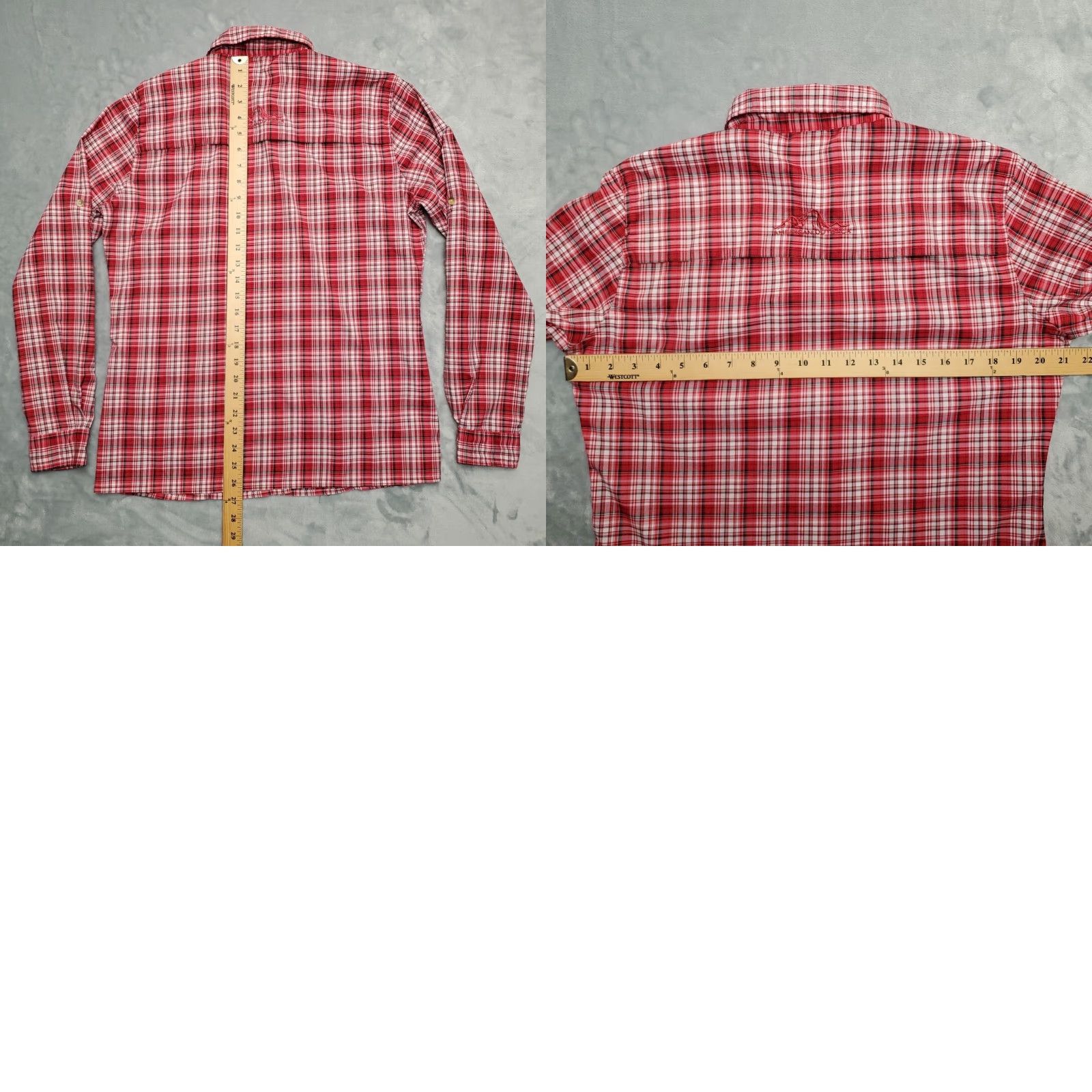Vintage VINTAGE American Outback Shirt Womens Large Red Plaid Vented Roll Tab Sleeves Hike Fish Size L / US 10 / IT 46 - 8 Thumbnail
