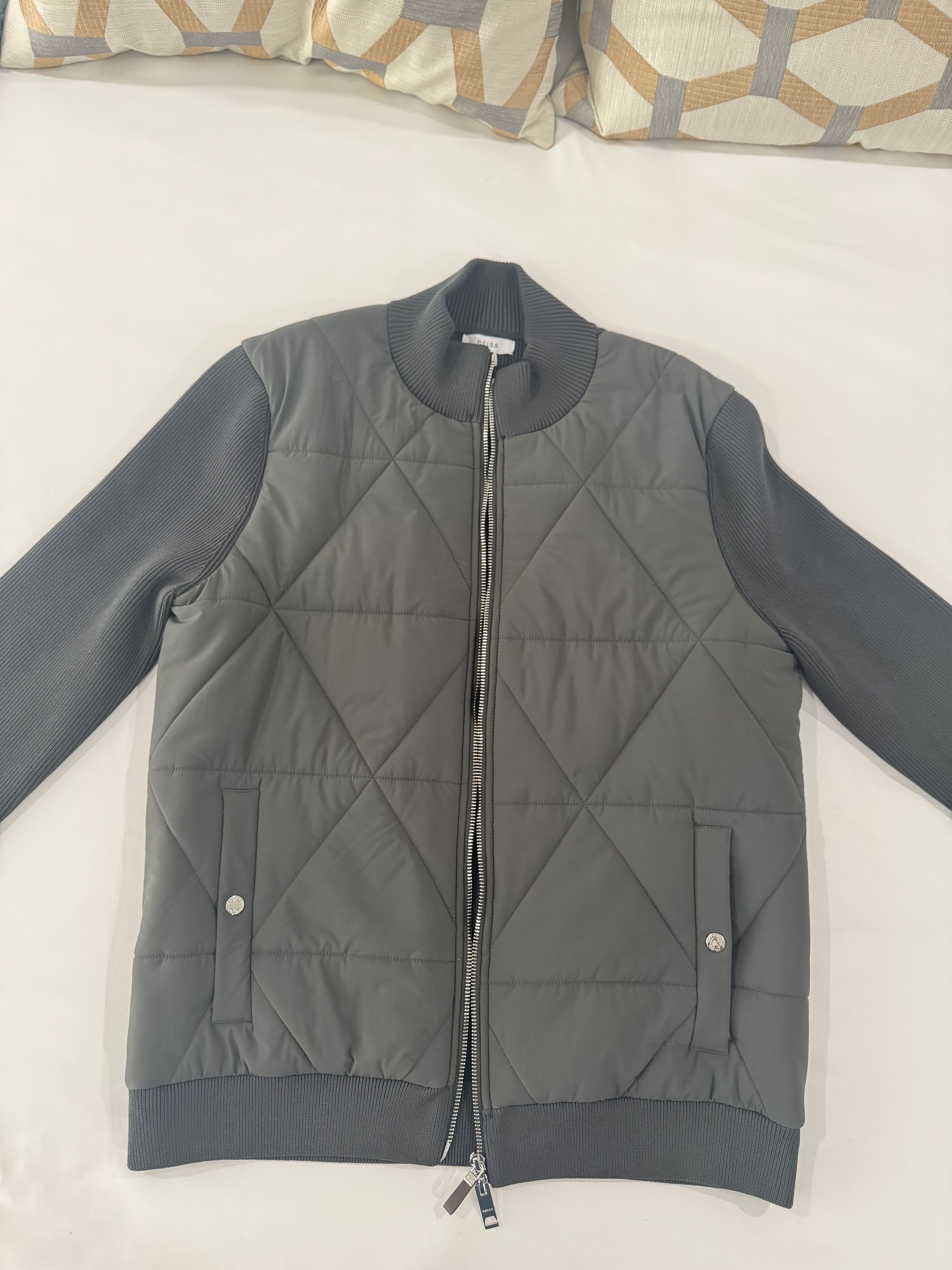 Reiss Reiss Hybrid Zip-Through Quilted Jacket Size US M / EU 48-50 / 2 - 3 Thumbnail
