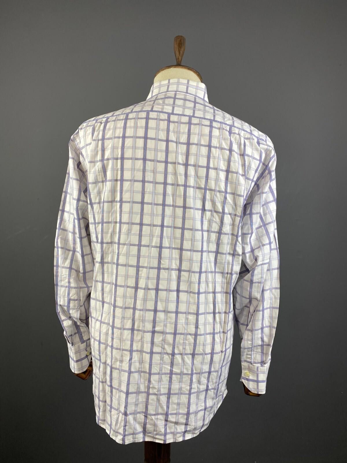 Etro Etro Milano White Check Long Sleeve Button Down Shirt 42 Size US M / EU 48-50 / 2 - 9 Thumbnail