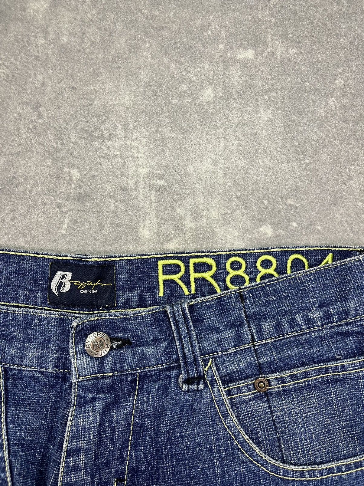 Ruff Ryders Ruff Ryders Baggy Logo Tab Denim Shorts Jorts 32 Size US 32 / EU 48 - 6 Thumbnail
