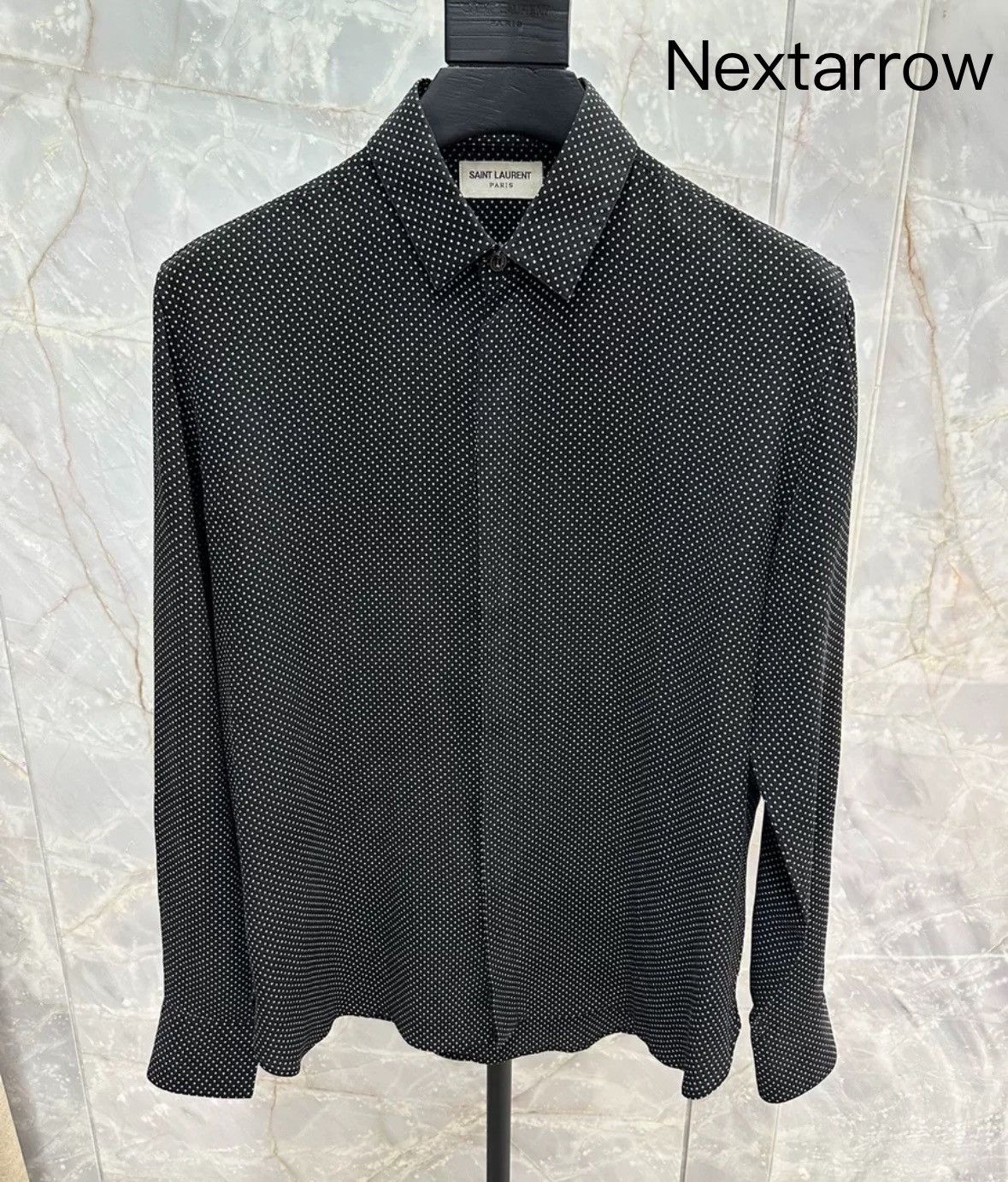 Saint Laurent Paris × Yves Saint Laurent Saint Laurent YSL genuine 20fw black mulberry silk shirt Size US S / EU 44-46 / 1 - 1 Thumbnail