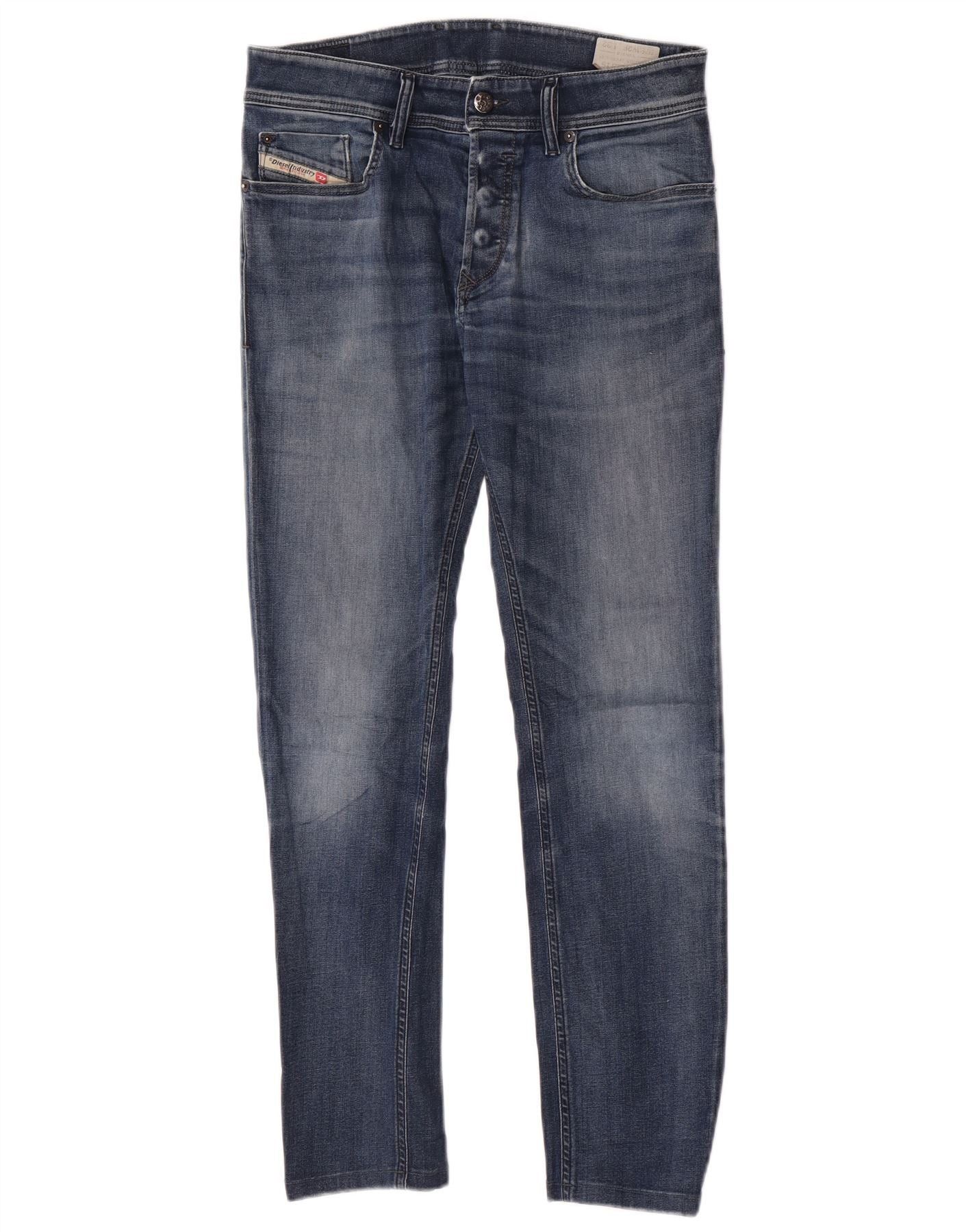 Diesel Womens Sleenker Slim Fit Skinny Jeans W28 L28 Blue Cotton Size 24" / US 00 / IT 34 - 1 Thumbnail