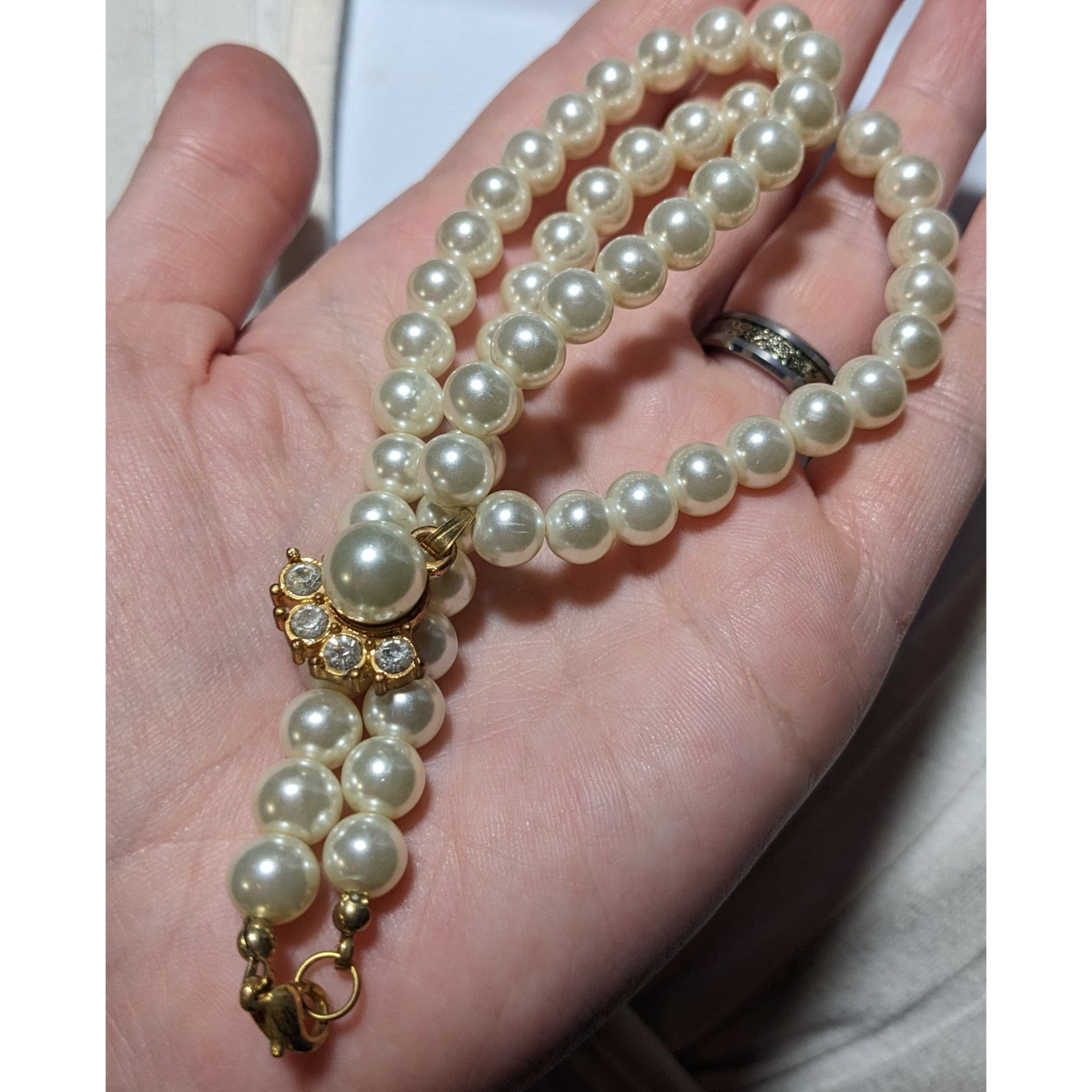 Other Vintage Regency Style Pearl Bridal Necklace Size ONE SIZE - 7 Thumbnail