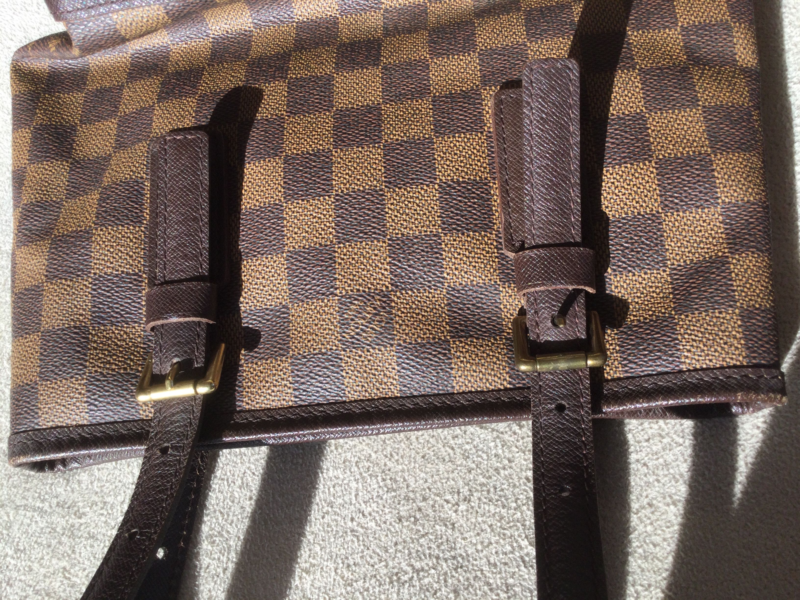 Louis Vuitton Pre-Owned Louis Vuitton Brown Checkered Bucket Bag Size ONE SIZE - 16 Thumbnail