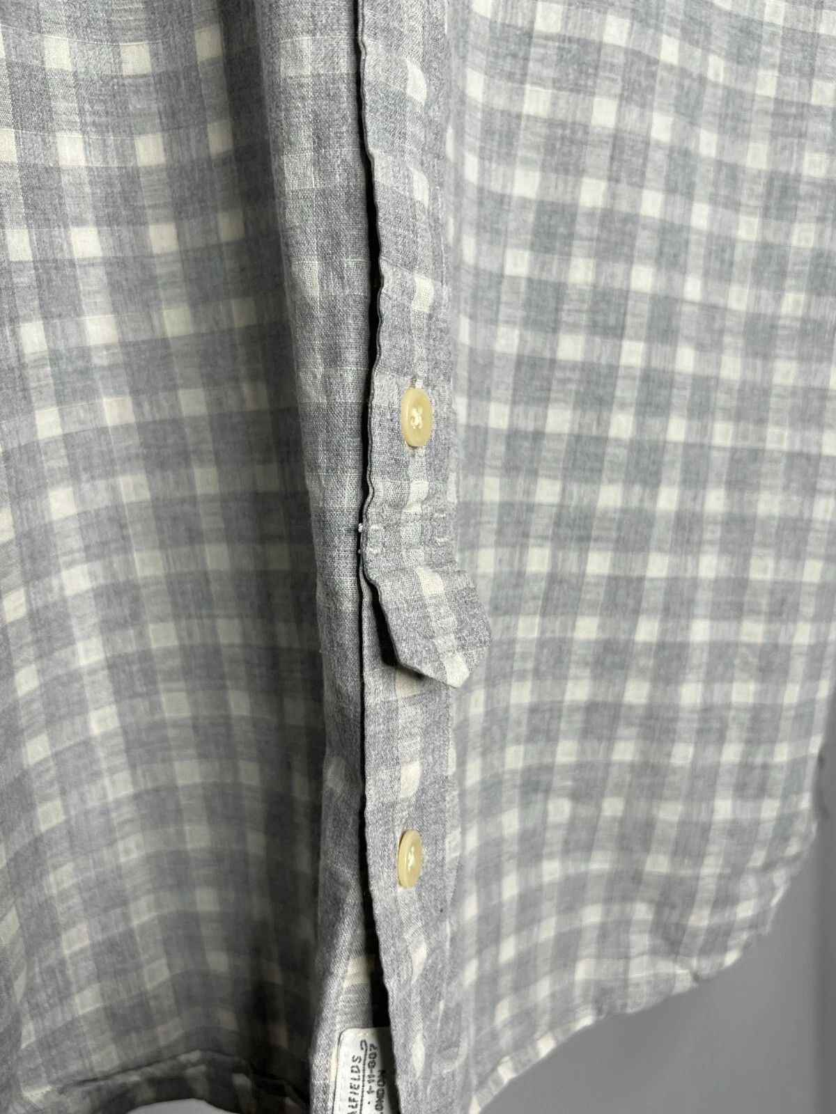Allsaints ALLSAINTS Haku L/Slv Shirt Wool Linen Blend Plaid Japan Made Size US L / EU 52-54 / 3 - 11 Thumbnail