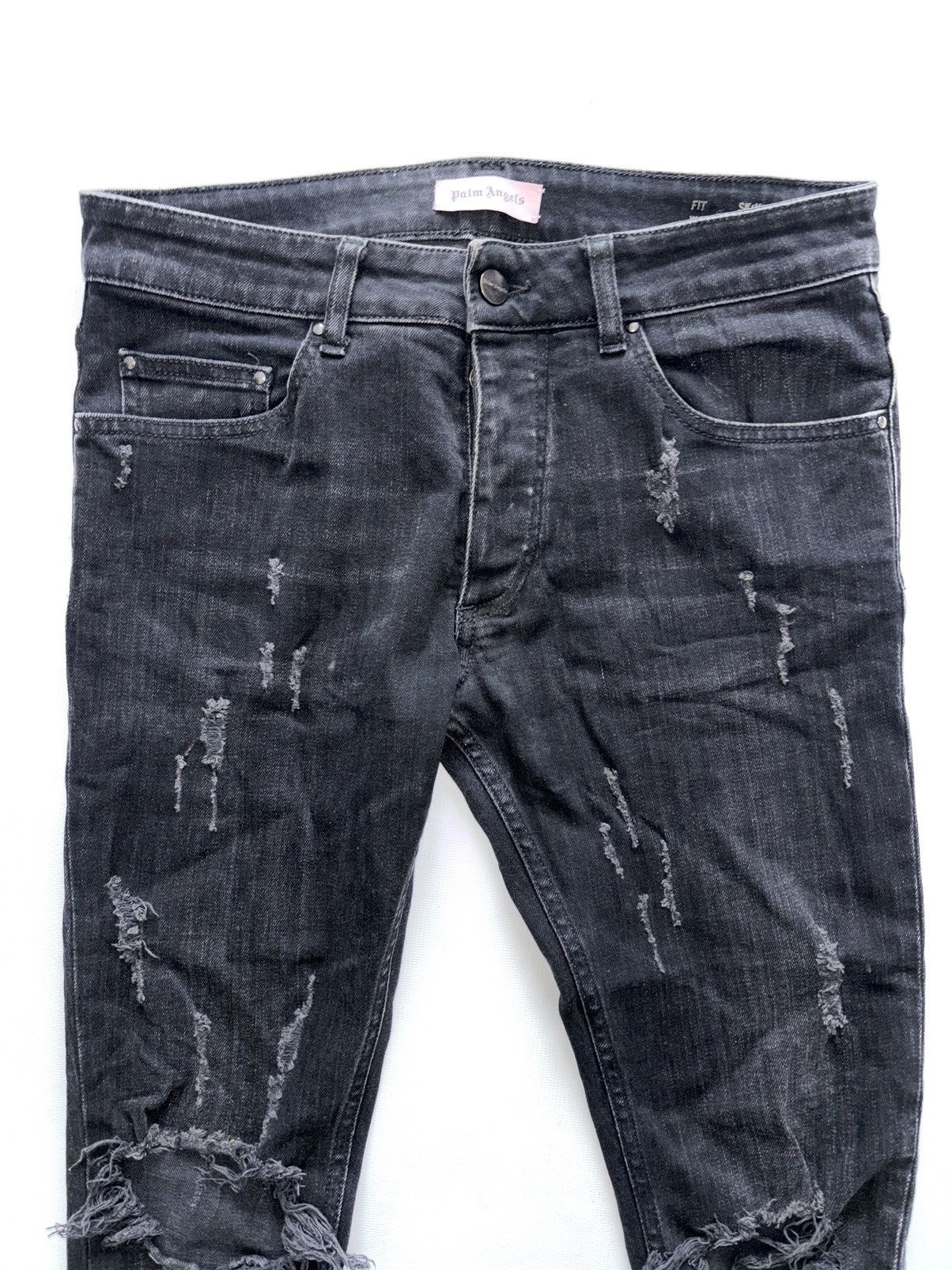 Palm Angels Palm Angels Distressed Denim Jeans Size US 30 / EU 46 - 4 Thumbnail