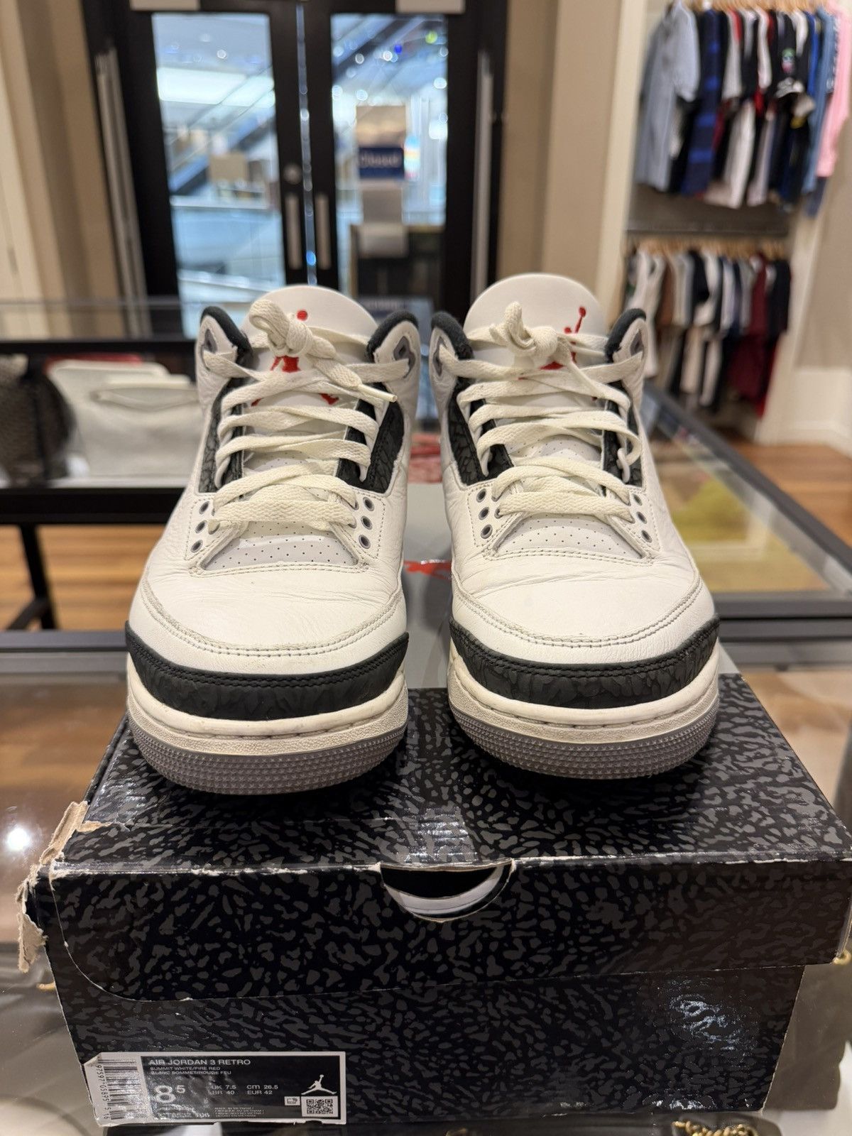 Jordan Brand Jordan 3 Retro ‘Cement Grey’ Size US 8.5 / EU 41-42 - 5 Thumbnail