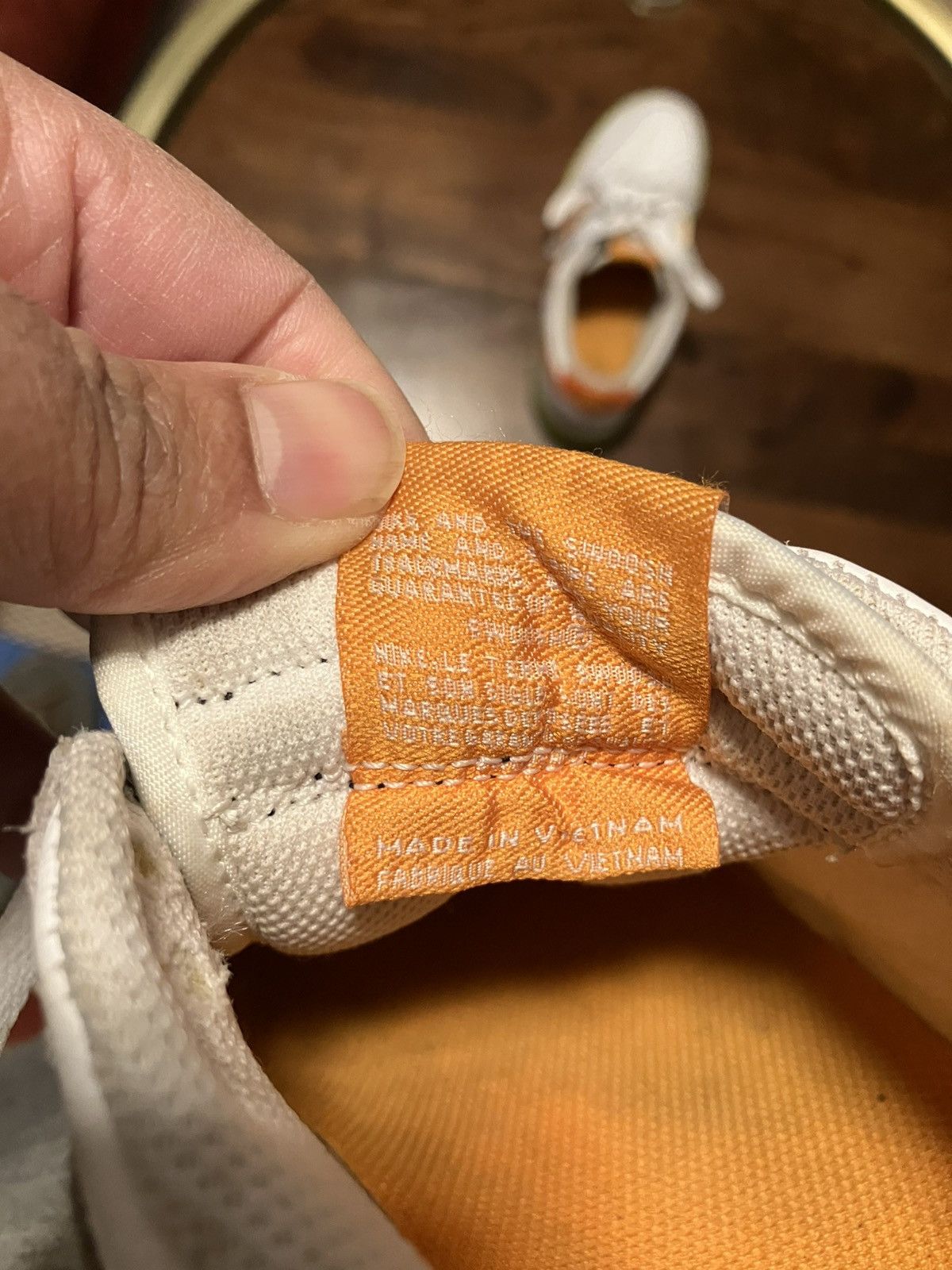 Nike Nike Dunk Low White Orange Blaze 317813-181 W10 US M8.5. Size US 10 / IT 40 - 5 Thumbnail