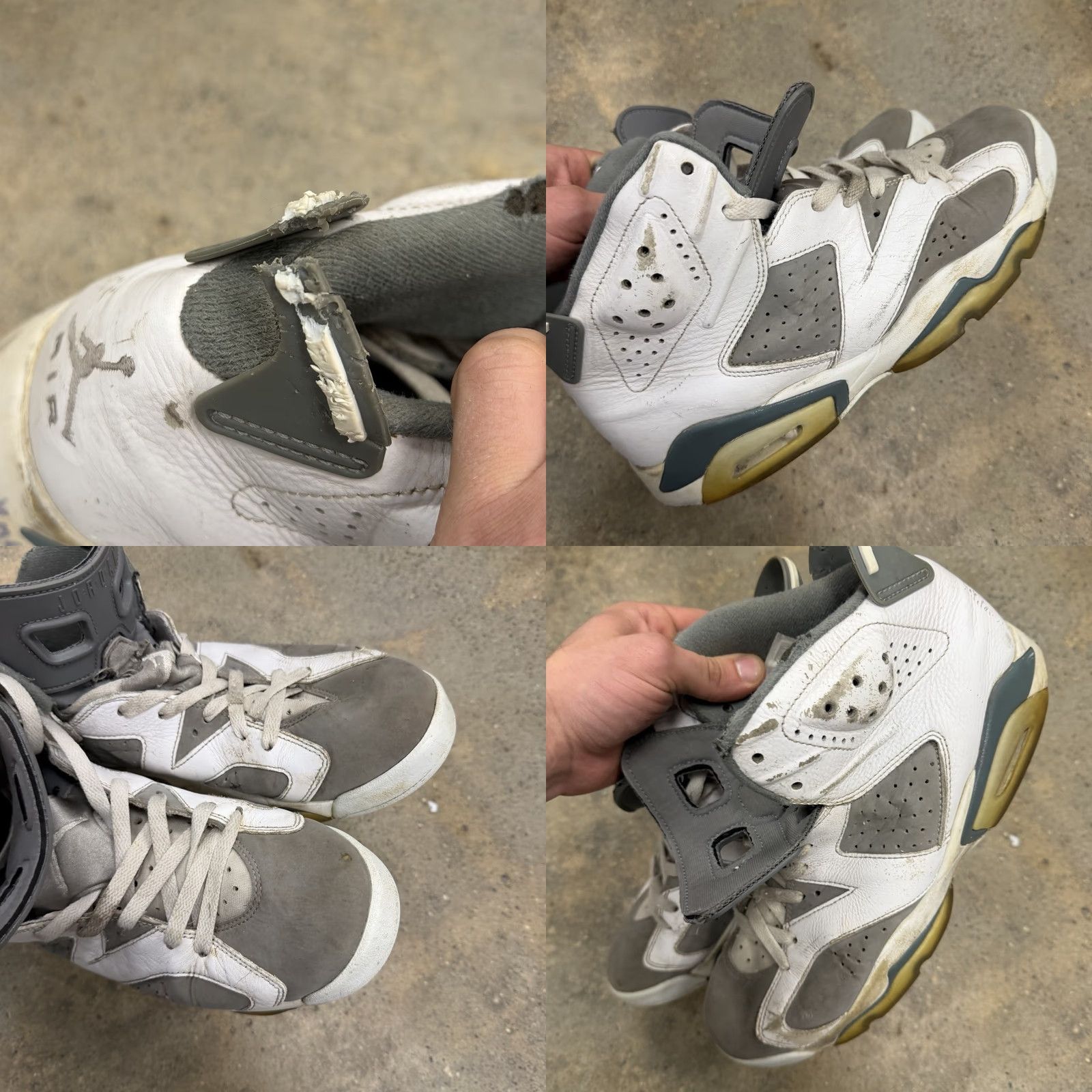 Jordan Brand Air Jordan 6 Retro Cool Grey Mens Size 9.5 Sneaker Jordan Mens 9.5 Size US 9 / EU 42 - 8 Thumbnail