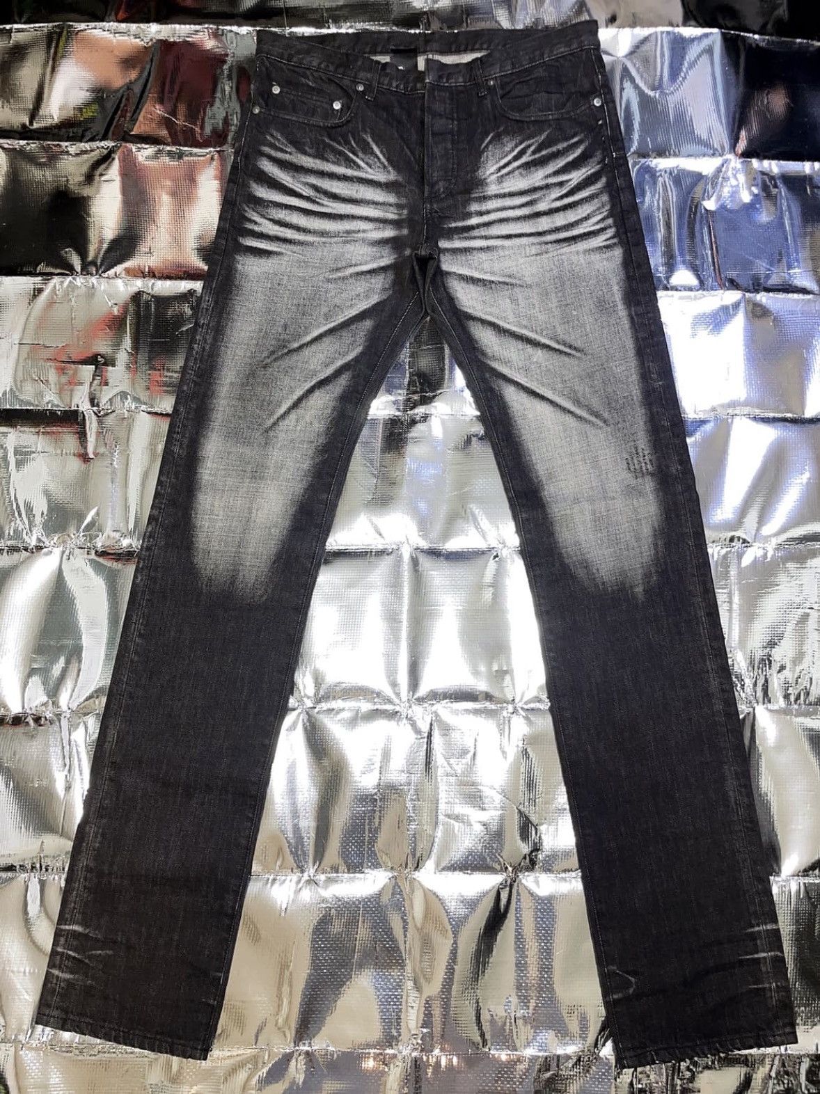 Dior *rare* 03AW DIOR HOMME HEDI SLIMANE BLACK JEAN 19BAS Size US 32 / EU 48 - 1 Thumbnail