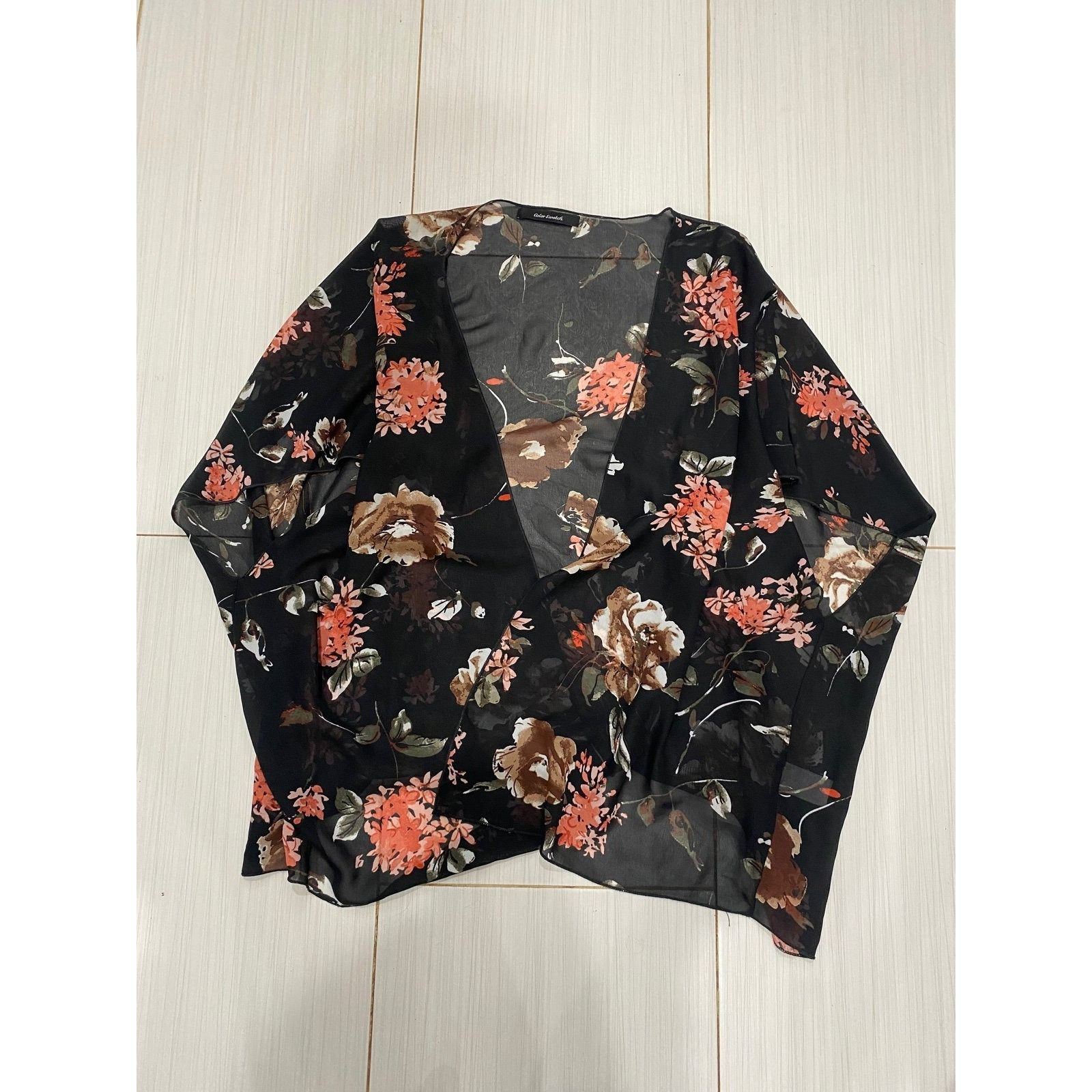 Other Beautiful Floral Color Swatch Women's Medium Kimono Imperfec Size M / US 6-8 / IT 42-44 - 1 Thumbnail