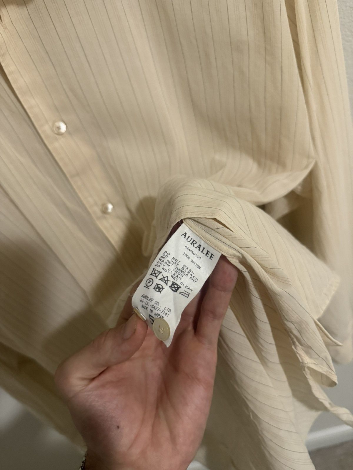 Auralee AURALEE VINTAGE JAPANESE BUTTON UP (XL) Size US XL / EU 56 / 4 - 6 Thumbnail