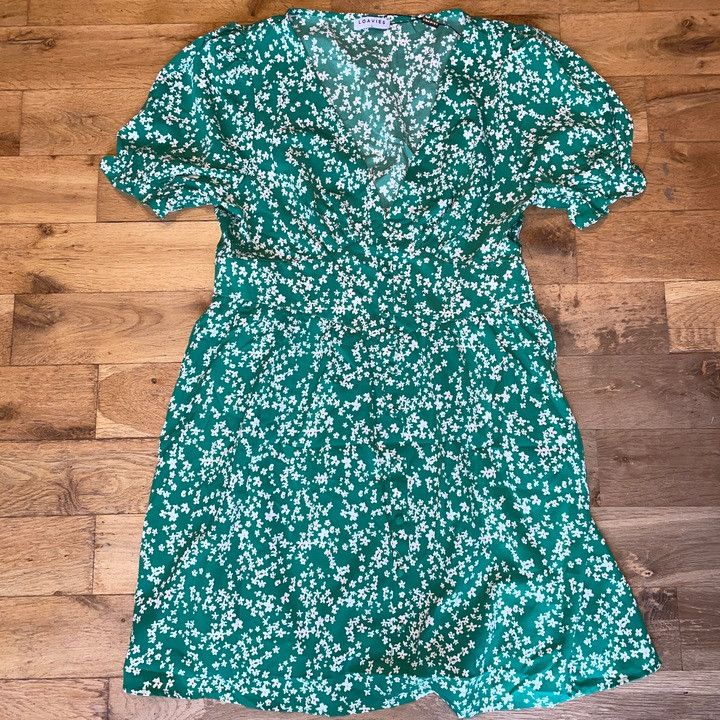 Vintage LOAVIES BEAUTIFUL SUMMER DRESS WITH FLOWERS Size L-NEW Size L / US 10 / IT 46 - 1 Thumbnail