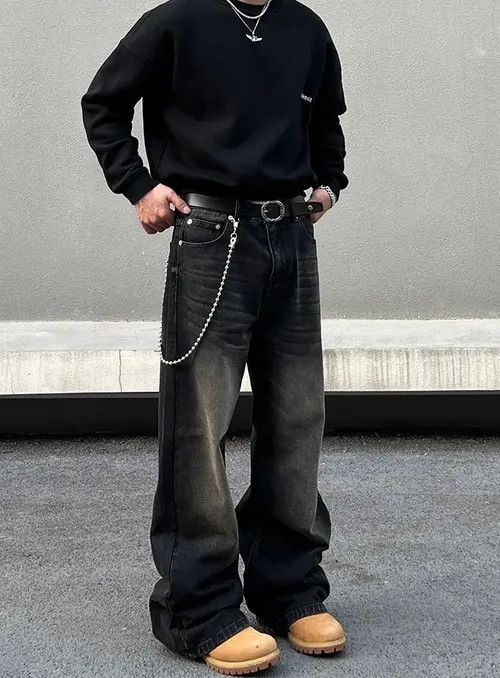VIBE Baggy Wide Leg Jeans Size US 32 / EU 48 - 7 Thumbnail