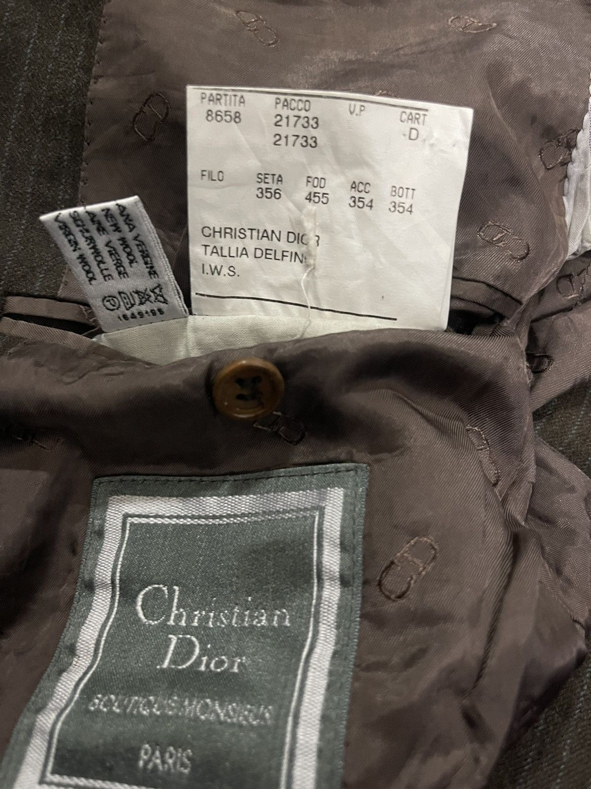 Christian Dior Monsieur Vintage Christian Dior Double Collar Harringbone Wool Blazer Size US M / EU 48-50 / 2 - 8 Thumbnail