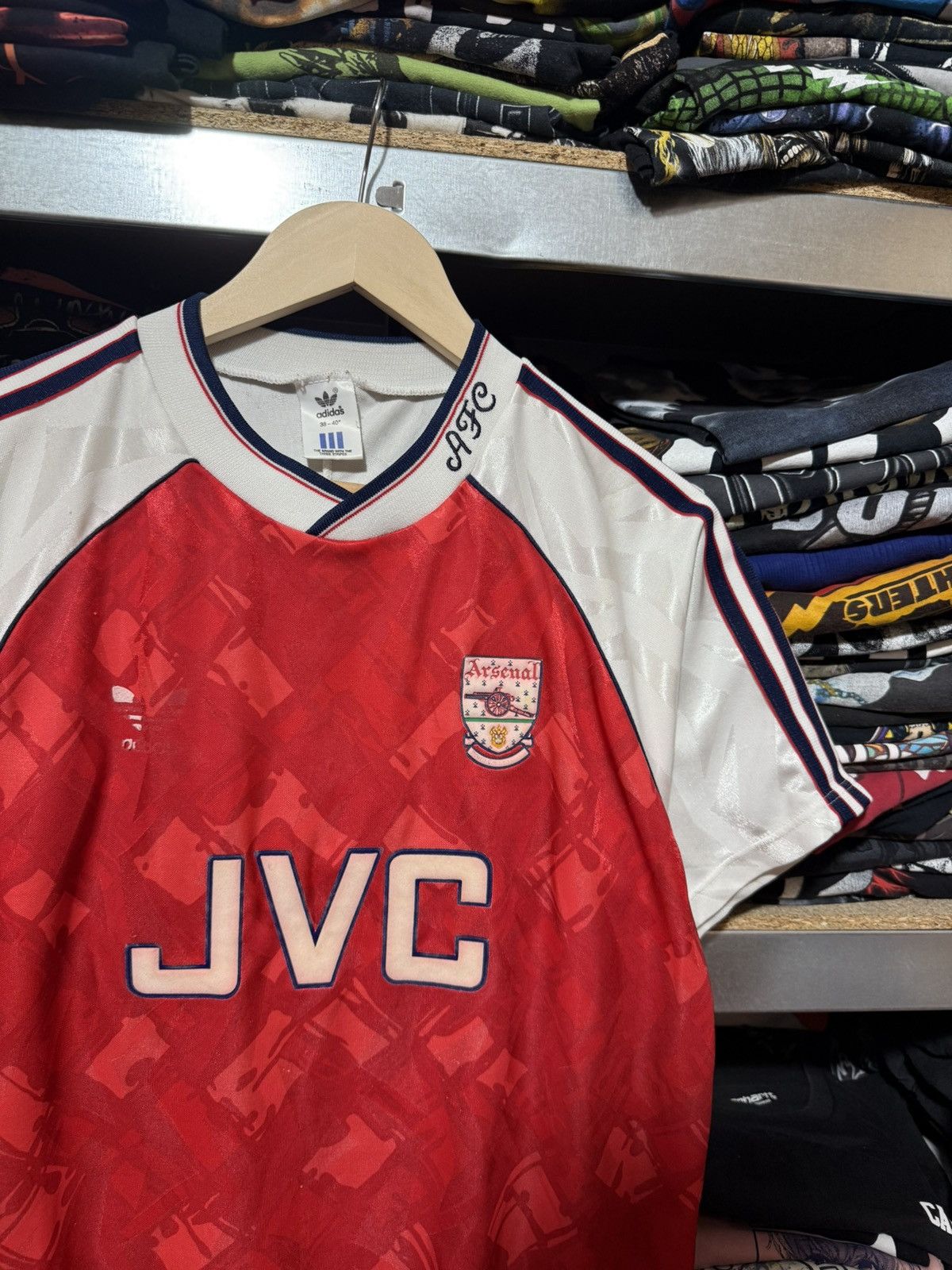 Adidas Vintage Adidas Arsenal 1990 1991 1992 Home Soccer Jersey Size US L / EU 52-54 / 3 - 4 Thumbnail