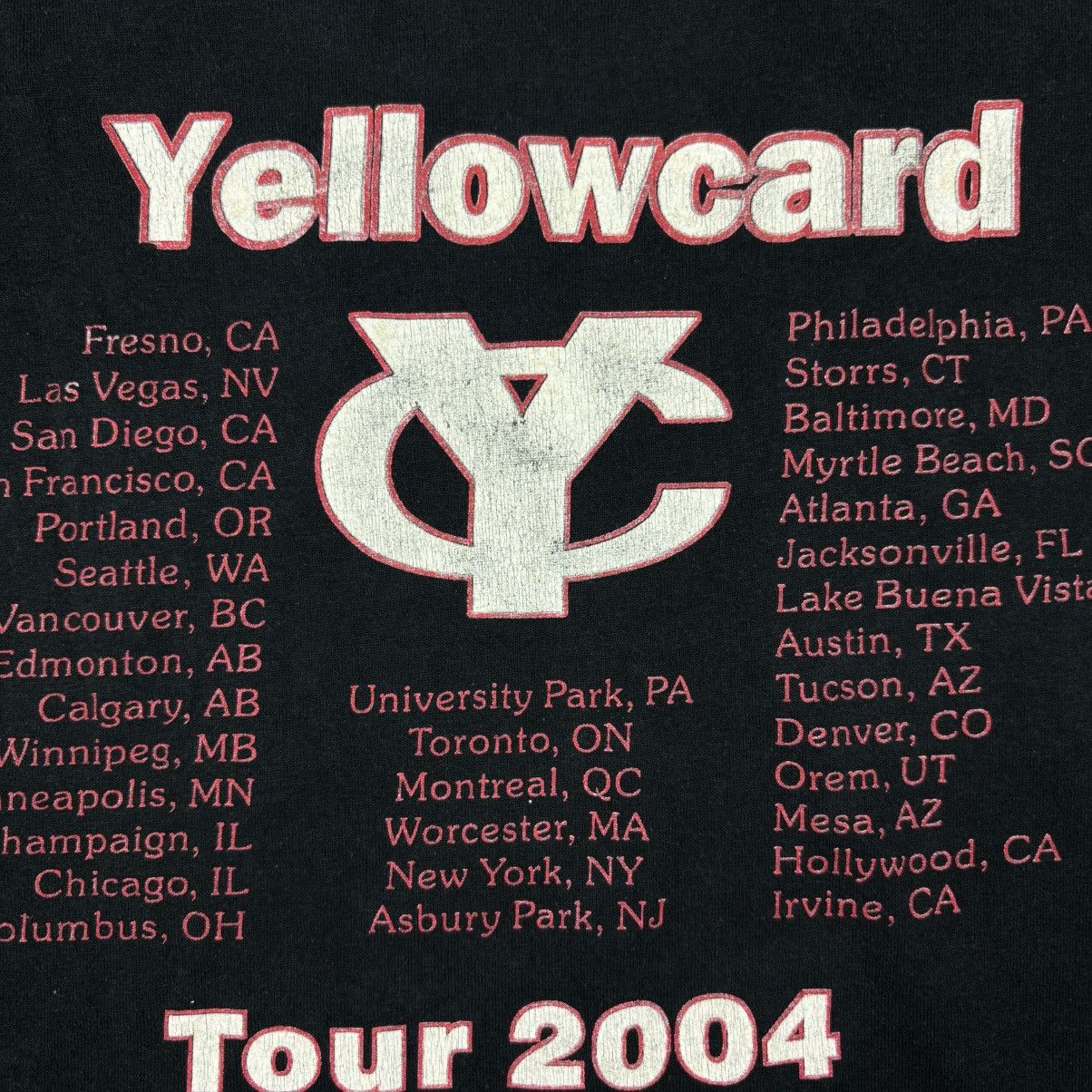 Band Tees Yellowcard - Tour 2004 Size US L / EU 52-54 / 3 - 5 Thumbnail