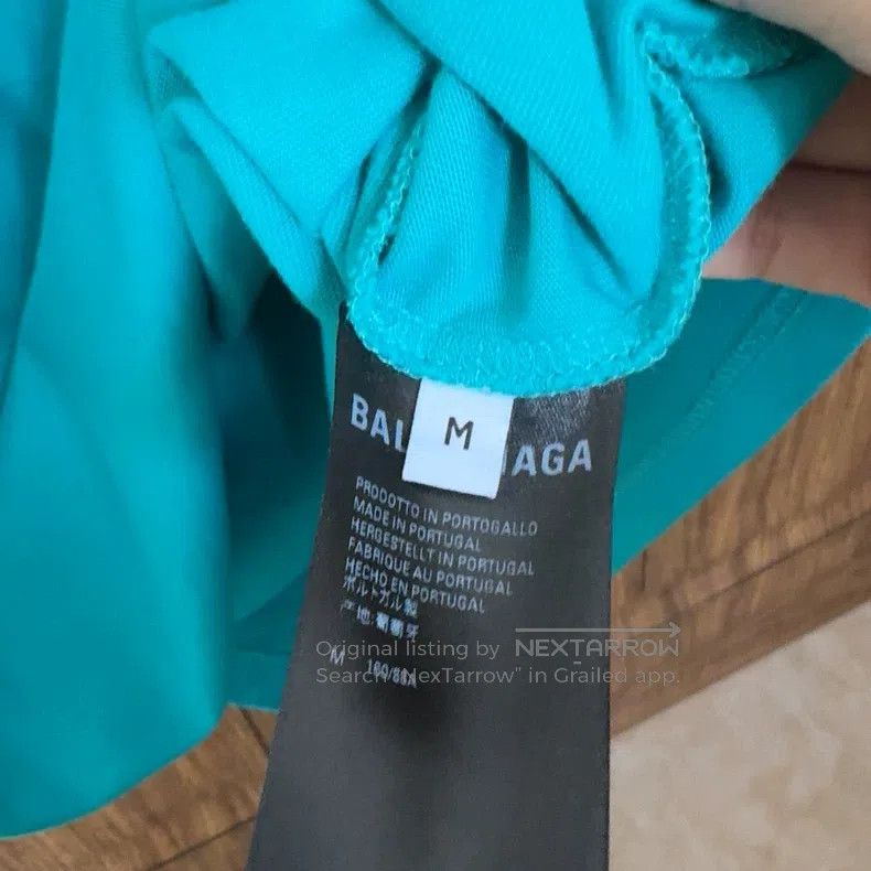 Balenciaga Balenciaga Mint Blue Short Sleeve T-shirt, M Size US M / EU 48-50 / 2 - 4 Thumbnail