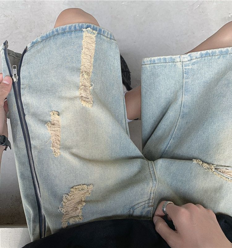 Japanese Brand × Jean Retro loose side zippered denim shorts Size US 32 / EU 48 - 4 Thumbnail