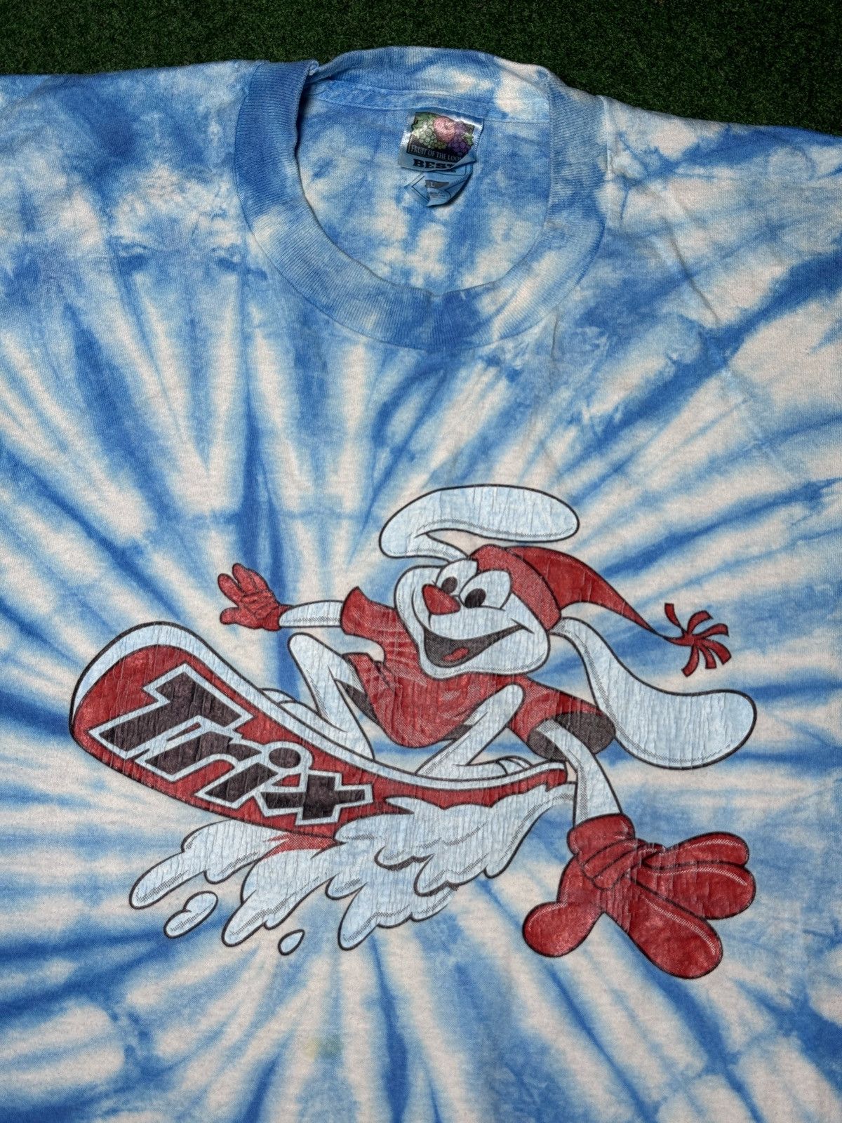 Vintage Vintage 90s Trix Are For Kids Rabbit Cereal Tie Dye T Shirt Size US L / EU 52-54 / 3 - 2 Thumbnail