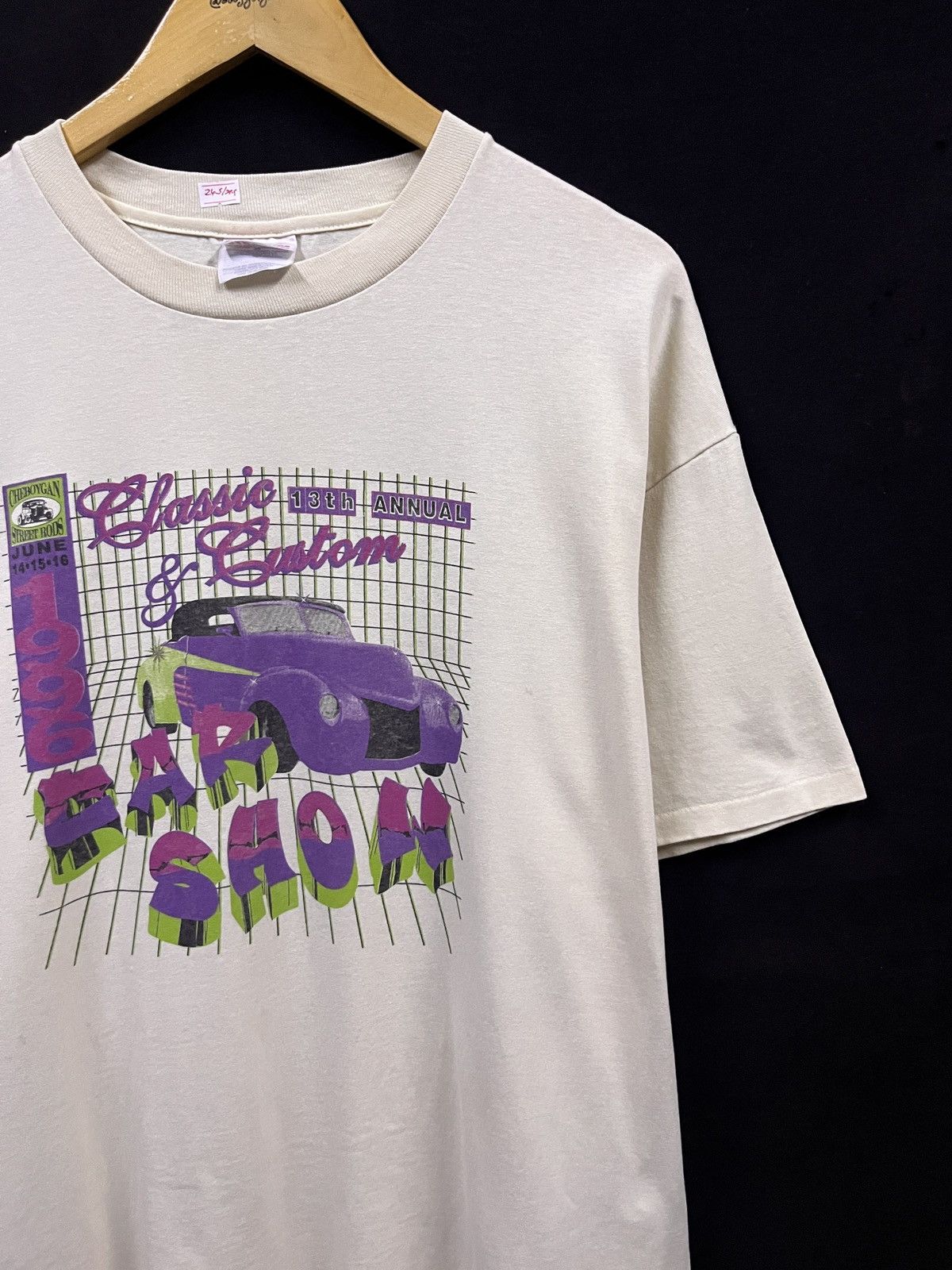 Vintage VINTAGE 1996 CAR SHOW CHEBOYGAN STREET RODS TSHIRT Size US XL / EU 56 / 4 - 2 Thumbnail