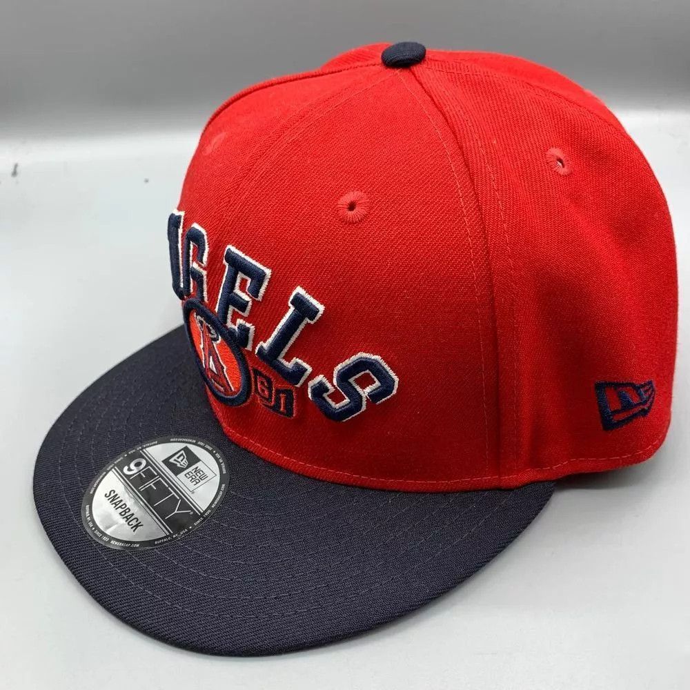 New Era Los Angeles LA Angels Hat Men 9Fifty New Era Snap Back Cap Size ONE SIZE - 2 Thumbnail