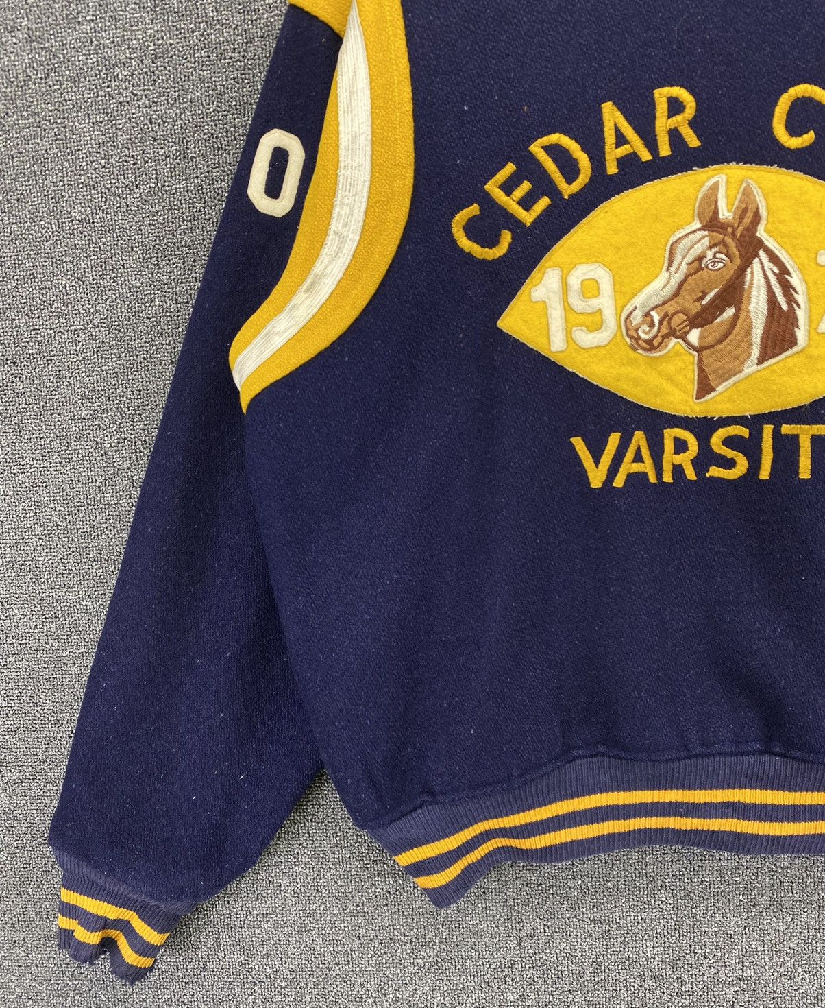 Vintage Vintage 70s Felco Cedar Cliff Wool Varsity Jacket Size US M / EU 48-50 / 2 - 6 Thumbnail