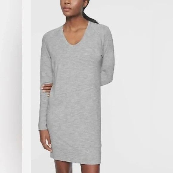 Athleta Athleta XS Gray Stretch Sweatshirt Dress Athleisure Athletic Size XS / US 0-2 / IT 36-38 - 1 Thumbnail